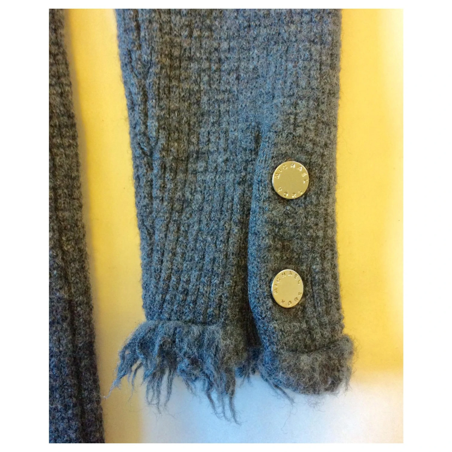 Michael Kors Mini-robe En Laine Grise – Image 3