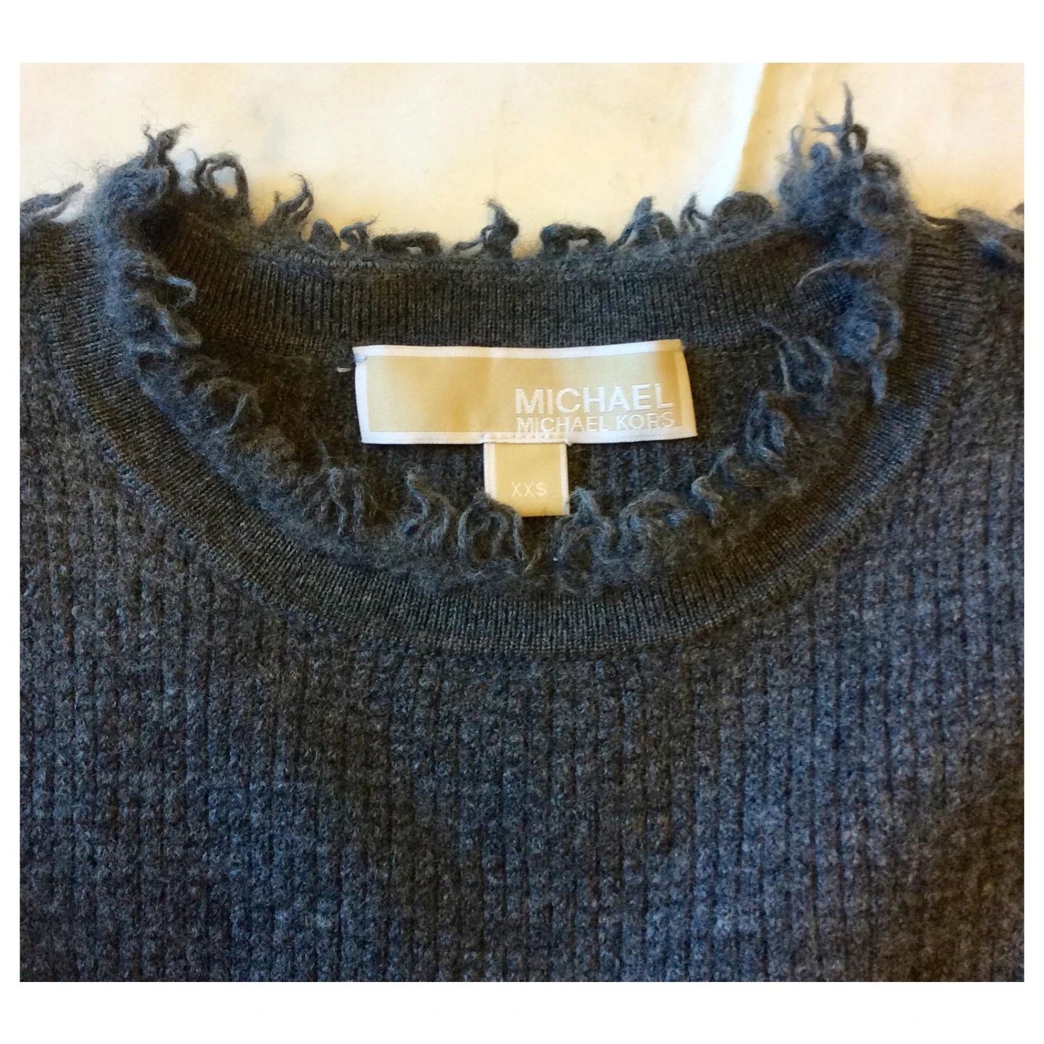 Michael Kors Mini-robe En Laine Grise – Image 5