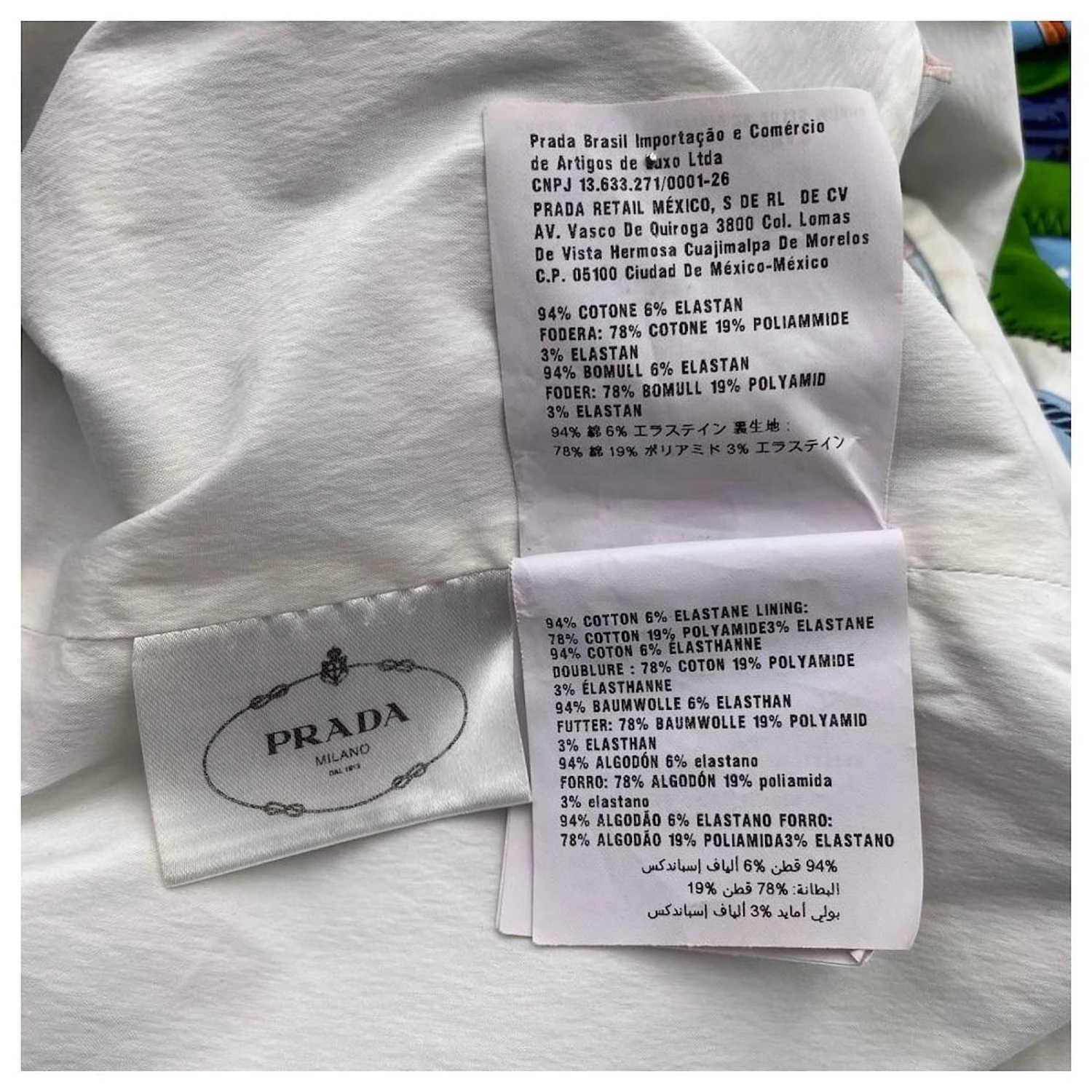 Robe Prada à Imprimé Cactus & Sombrero Sur Coton Bleu – Image 4