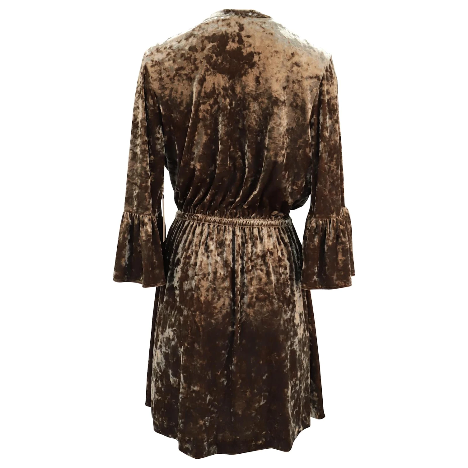 L'agence Riley Robe Portefeuille En Velours En Polyester Marron – Image 2