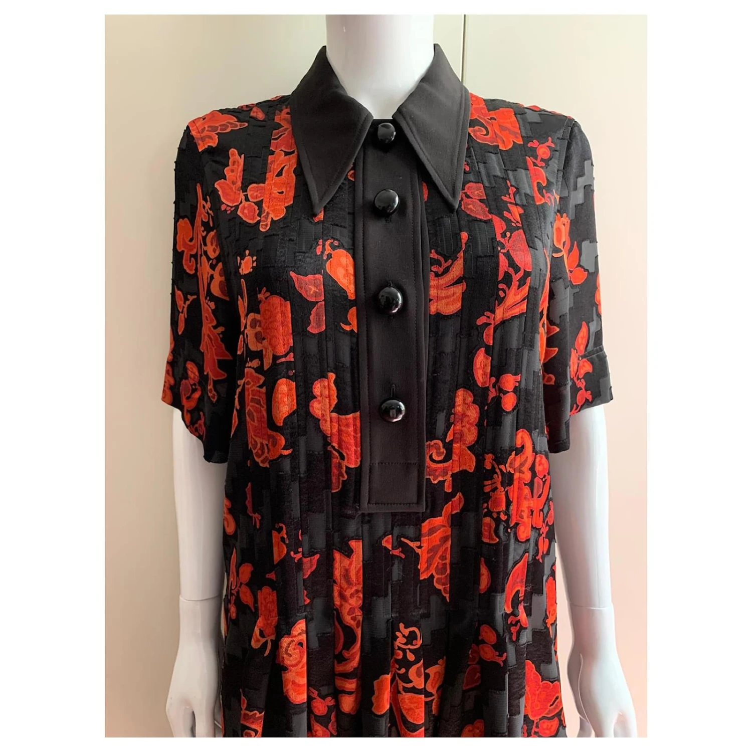 Tory Burch Robe De Cocktail Large Dévoré Multicolore – Image 2