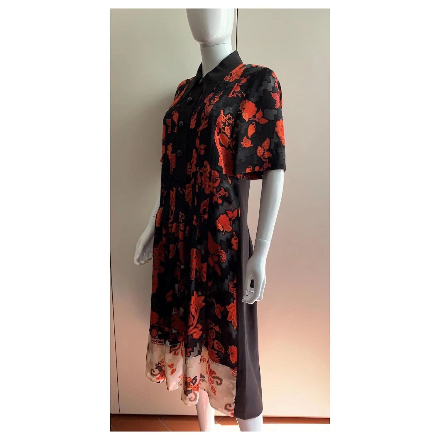 Tory Burch Robe De Cocktail Large Dévoré Multicolore – Image 5