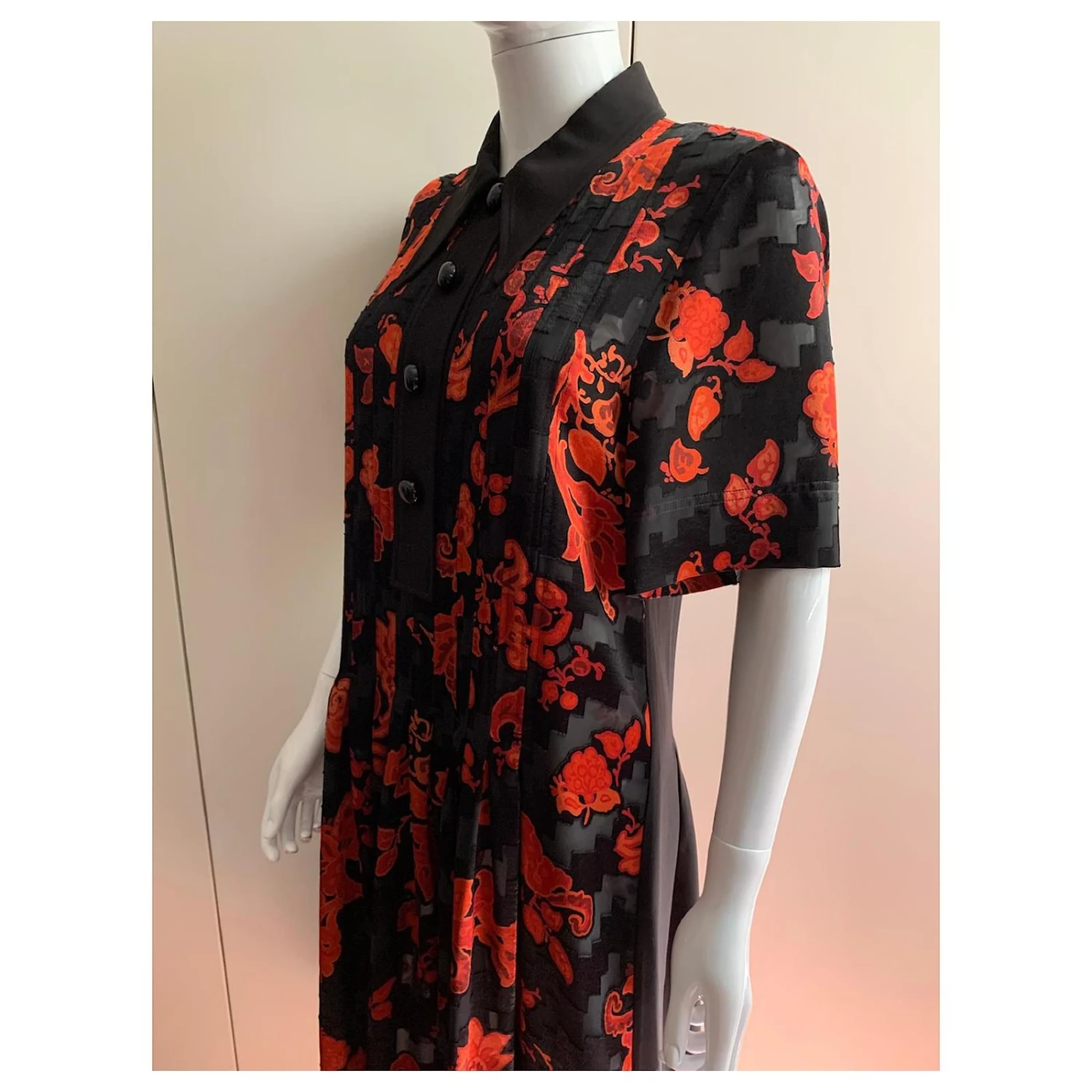 Tory Burch Robe De Cocktail Large Dévoré Multicolore – Image 6