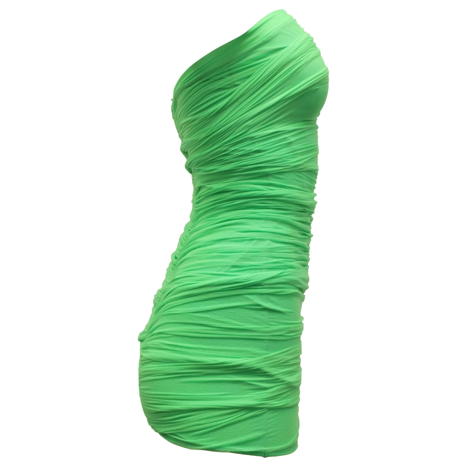 Dsquared2 Mini Robe Froncée En Nylon Vert – Image 3