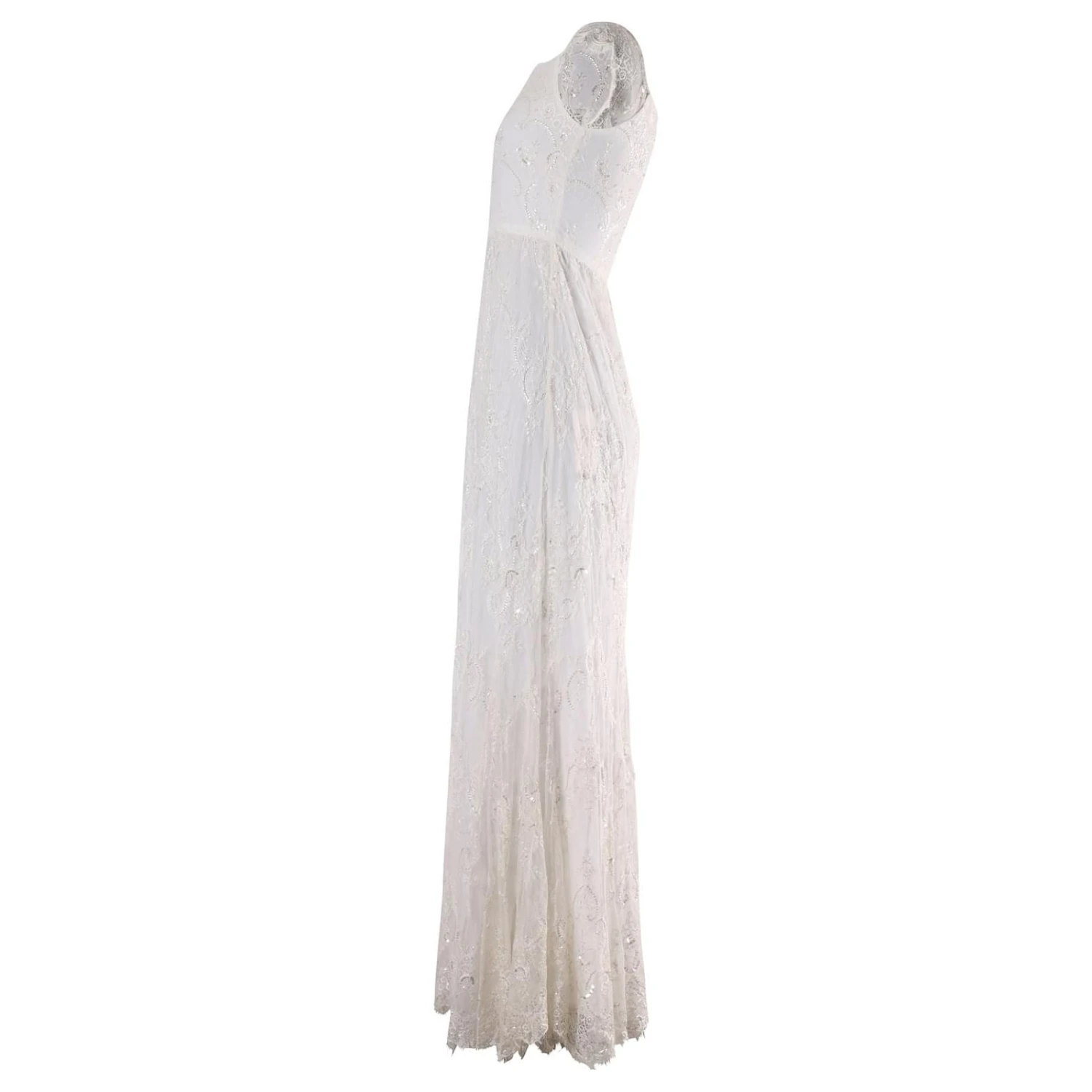 Robe Ornée Alice + Olivia Aurelia En Nylon Blanc – Image 3