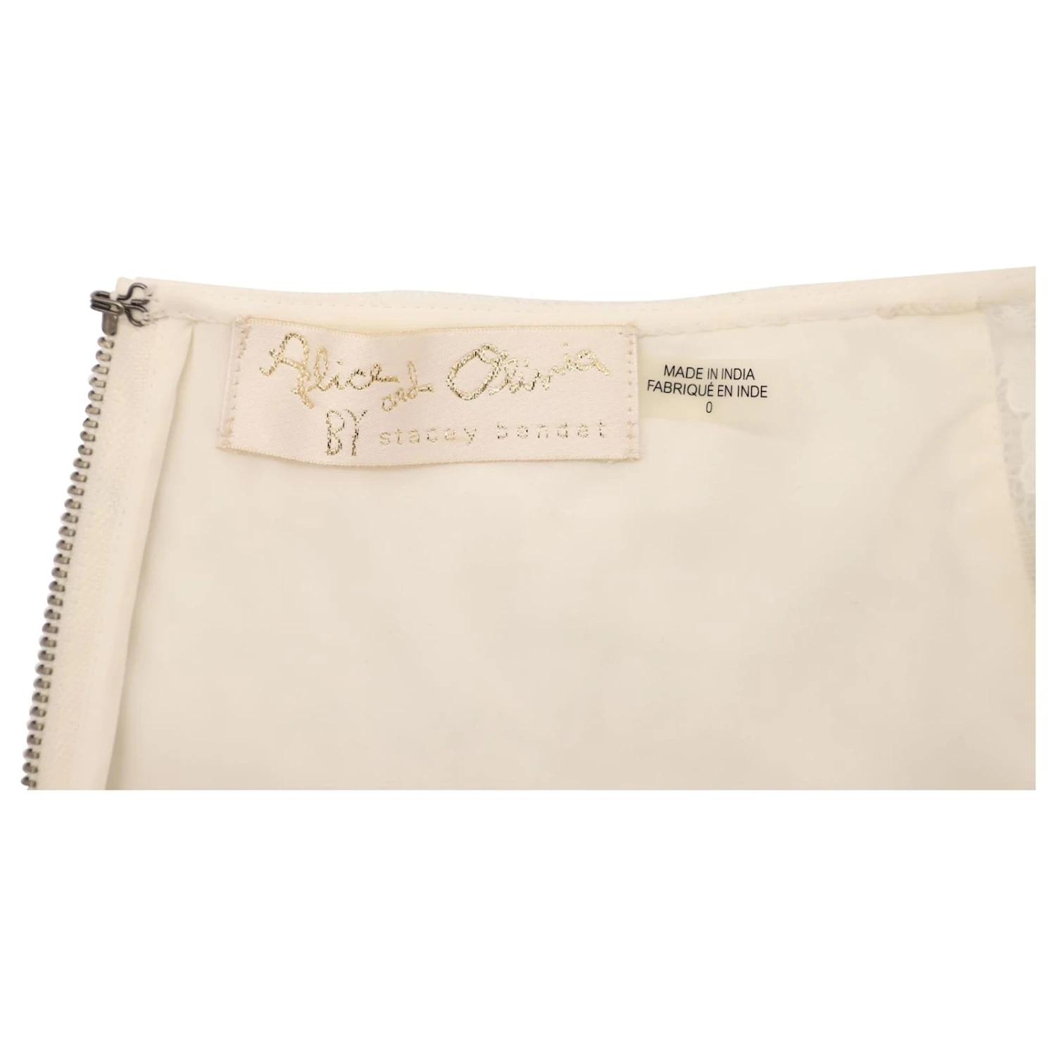 Robe Ornée Alice + Olivia Aurelia En Nylon Blanc – Image 4