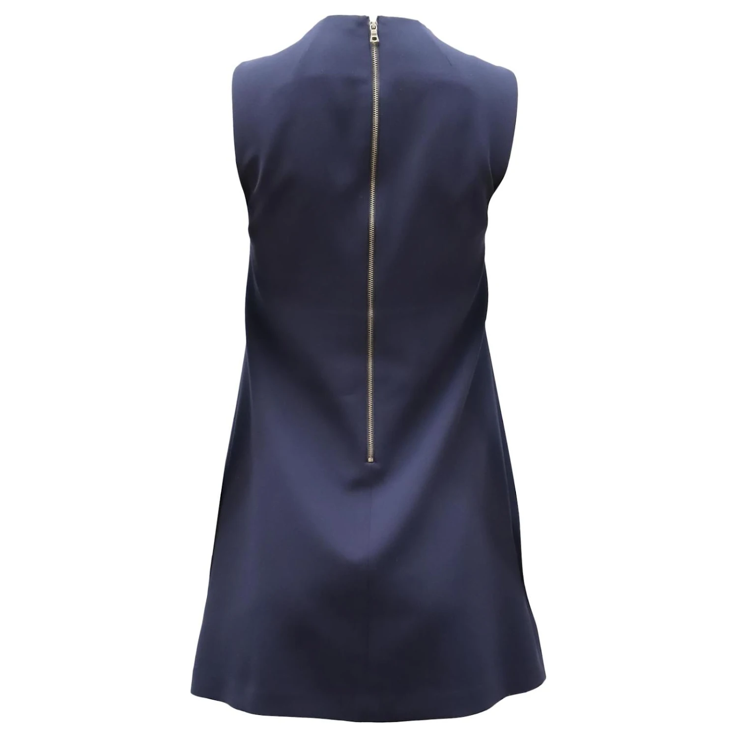 Alice + Olivia Robe Fourreau Sans Manches En Polyester Bleu Marine – Image 2