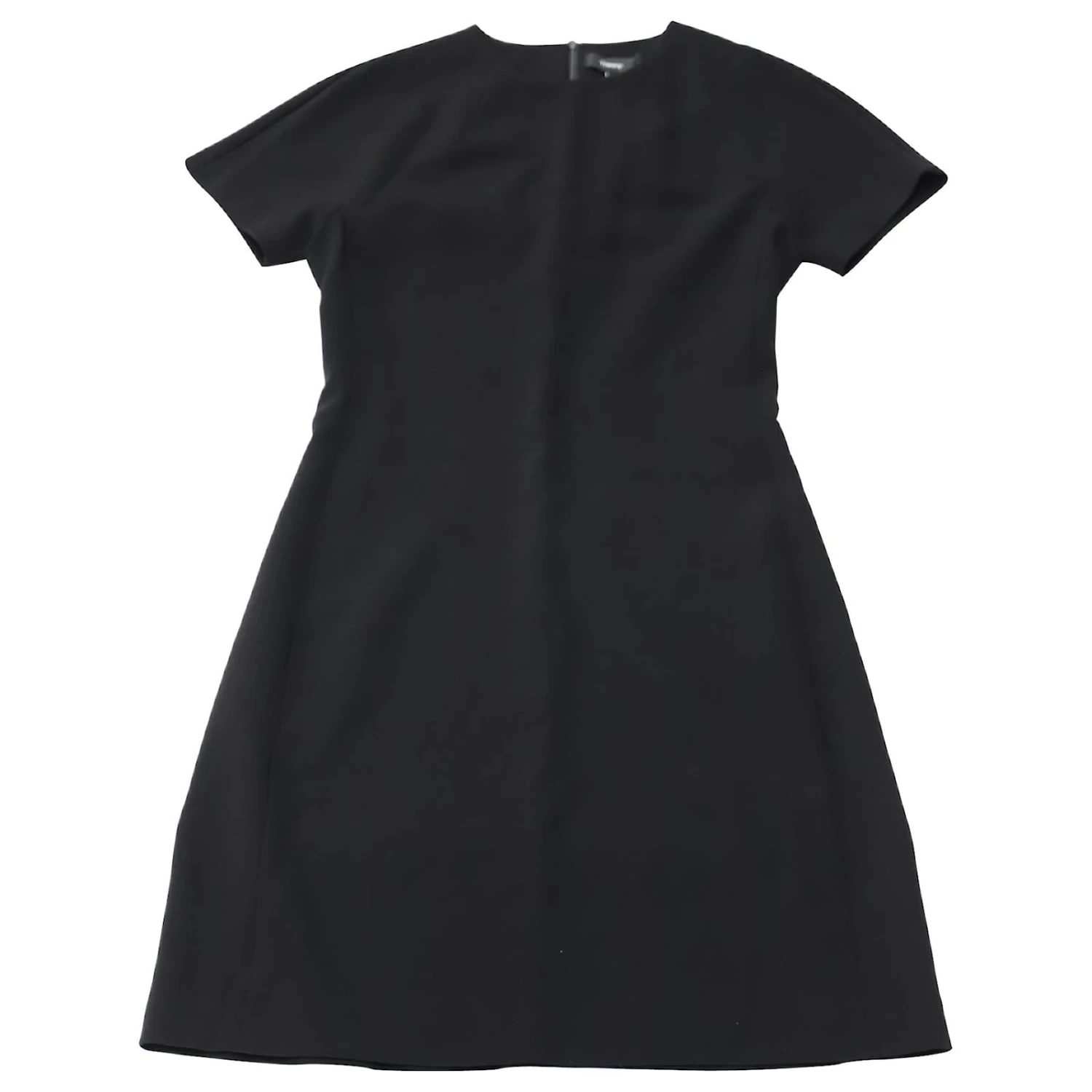 Mini Robe Theory à Manches Courtes En Triacétate Noir – Image 3