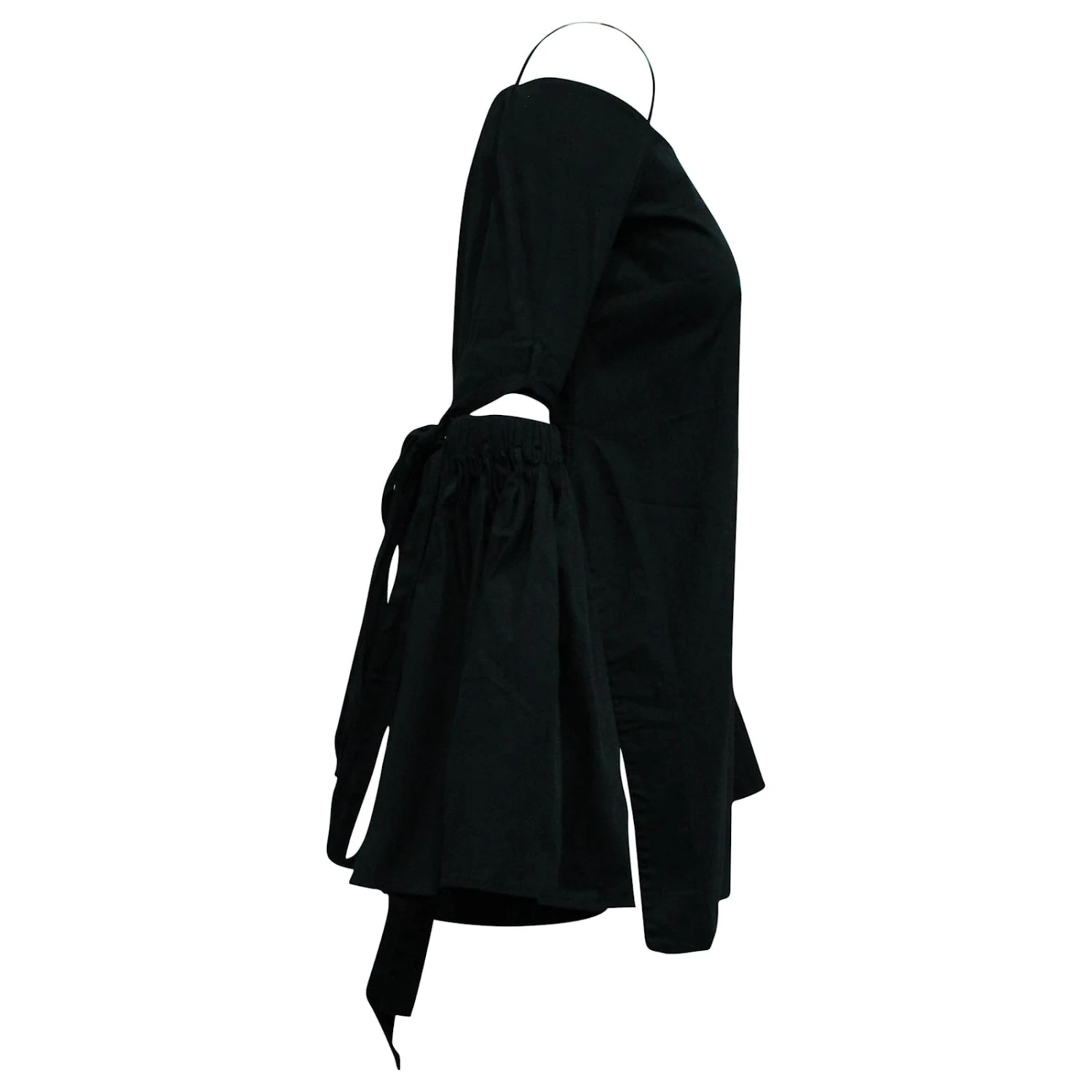 Mini Robe Ellery à épaules Dénudées En Coton Noir – Image 3