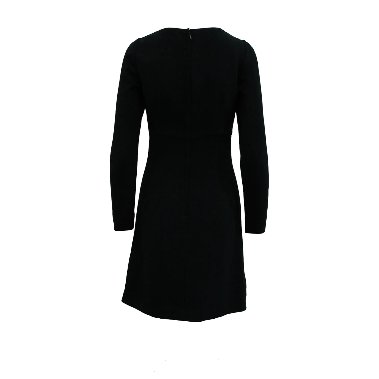 Dolce & Gabbana Robe Brodée Feuilles En Viscose Noire – Image 3