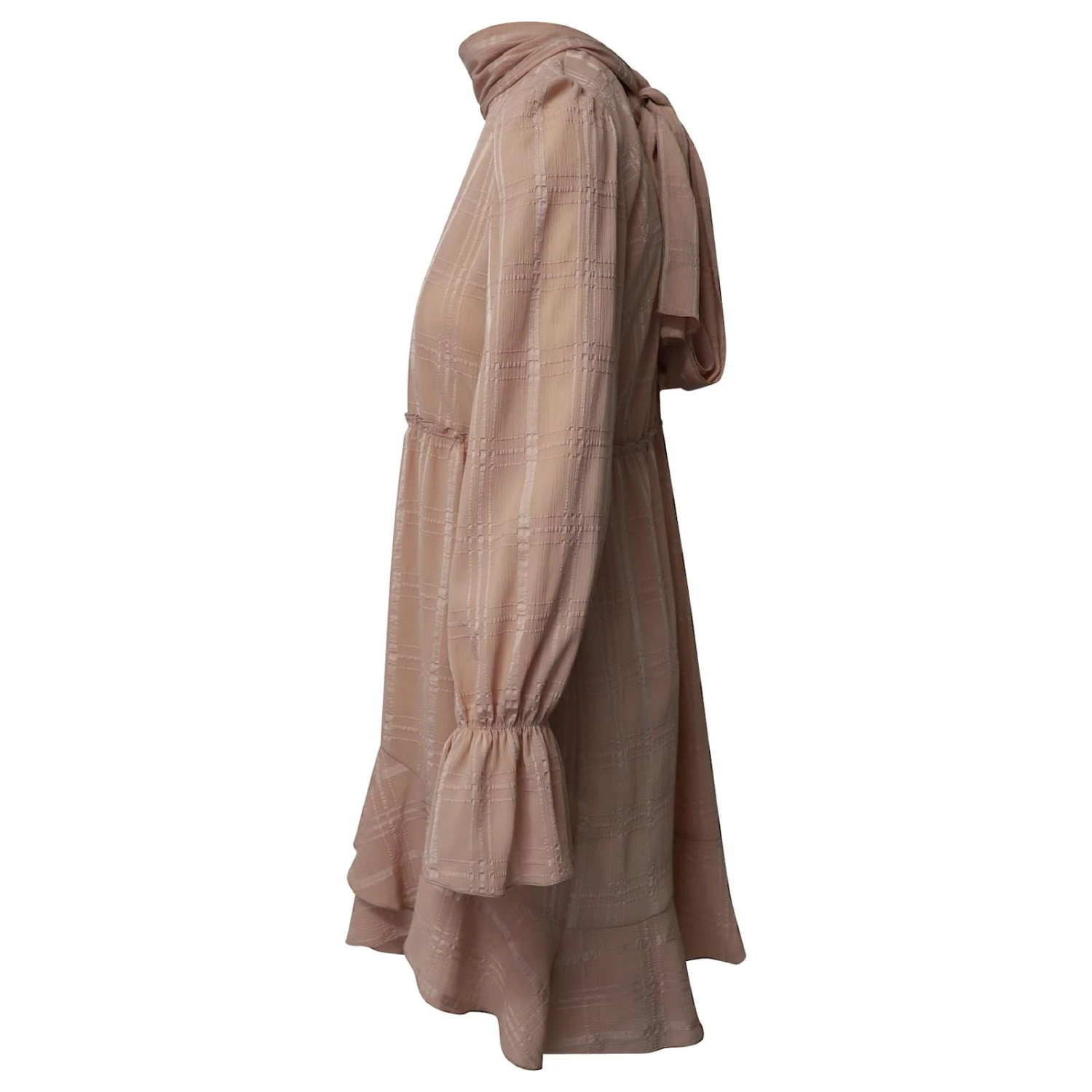 See By Chloé Robe Foulard Volantée En Polyester Rose Pastel – Image 2