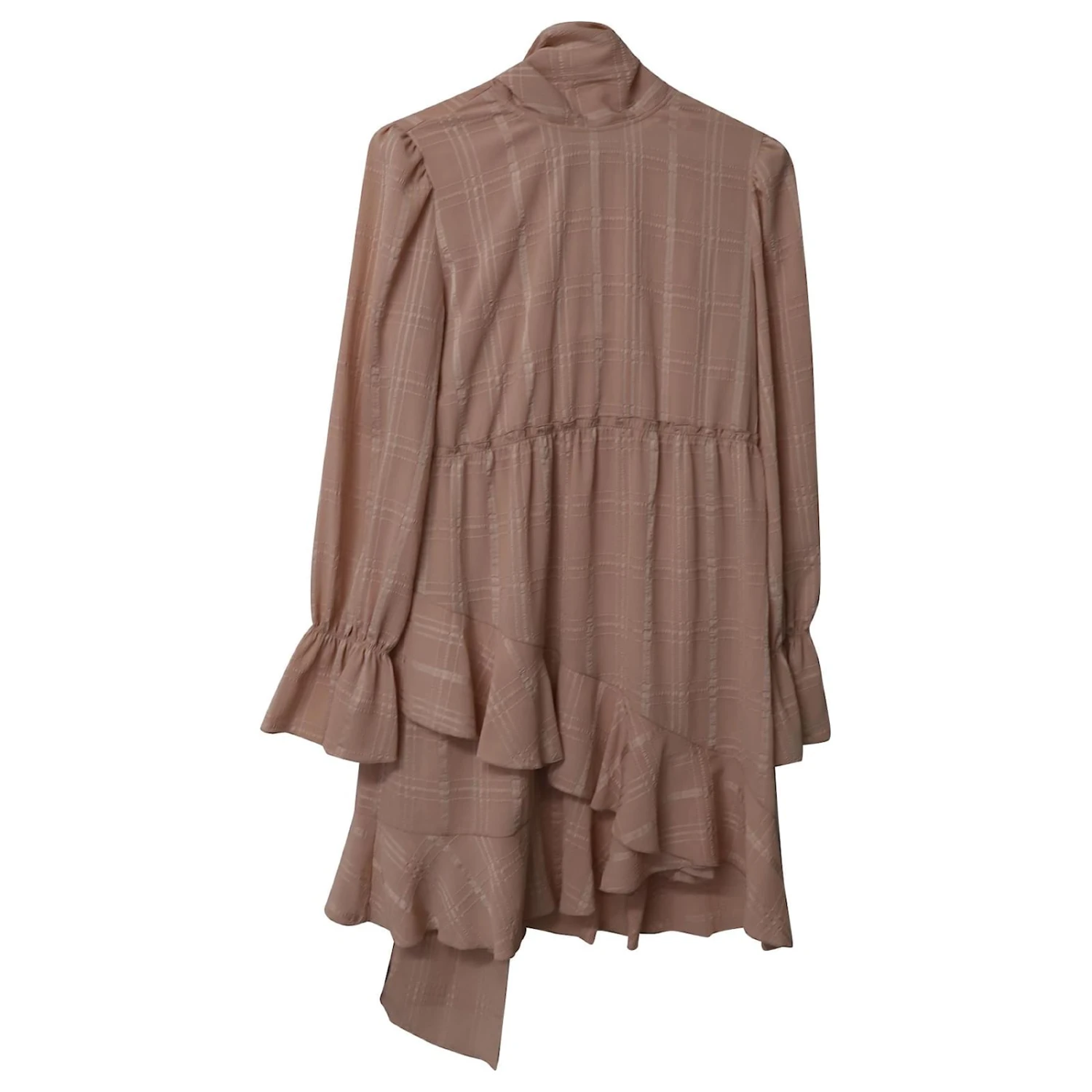 See By Chloé Robe Foulard Volantée En Polyester Rose Pastel – Image 5