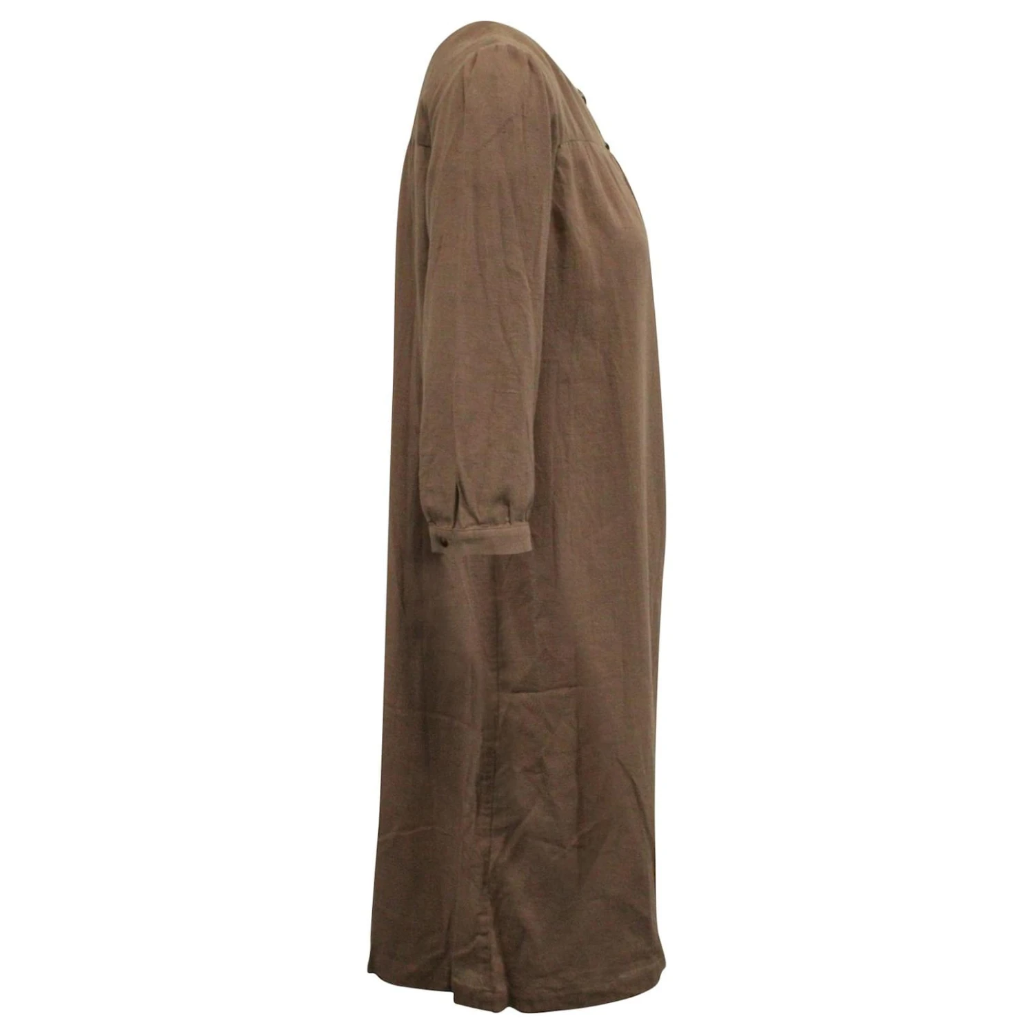Apc A.P.C. Ceinturée 3/4 Robe à Manches En Coton Marron – Image 2