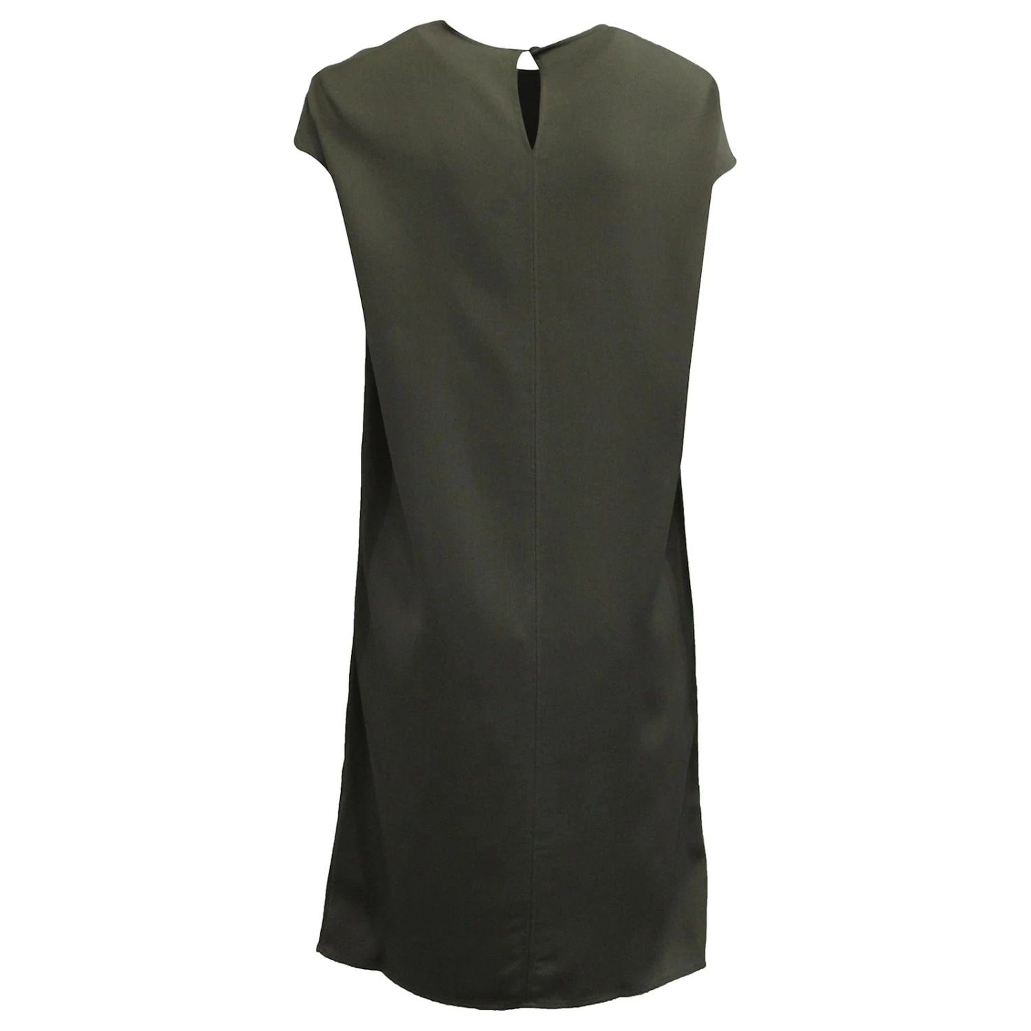 Robe Asymétrique Hermès En Viscose Grise – Image 3