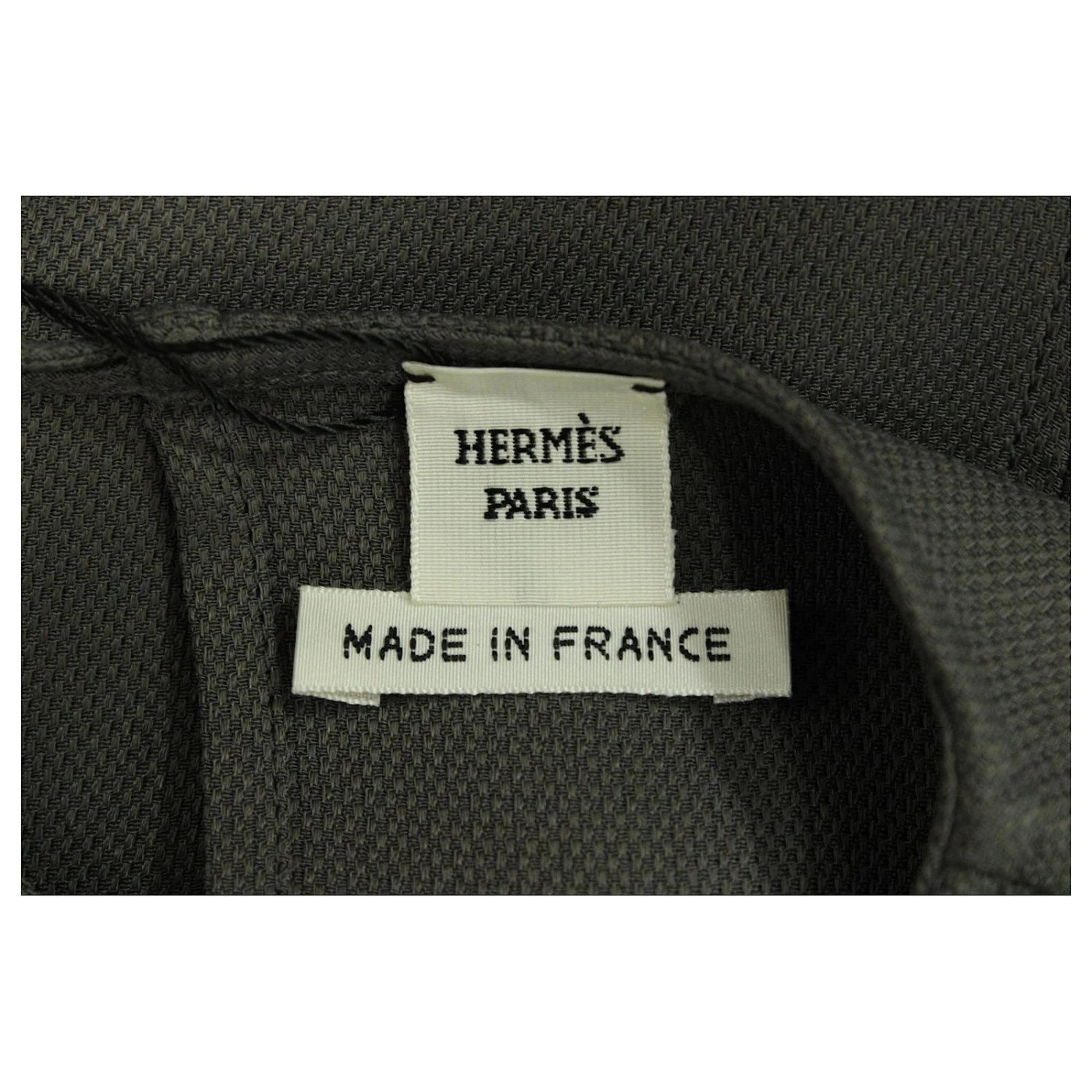 Robe Asymétrique Hermès En Viscose Grise – Image 4