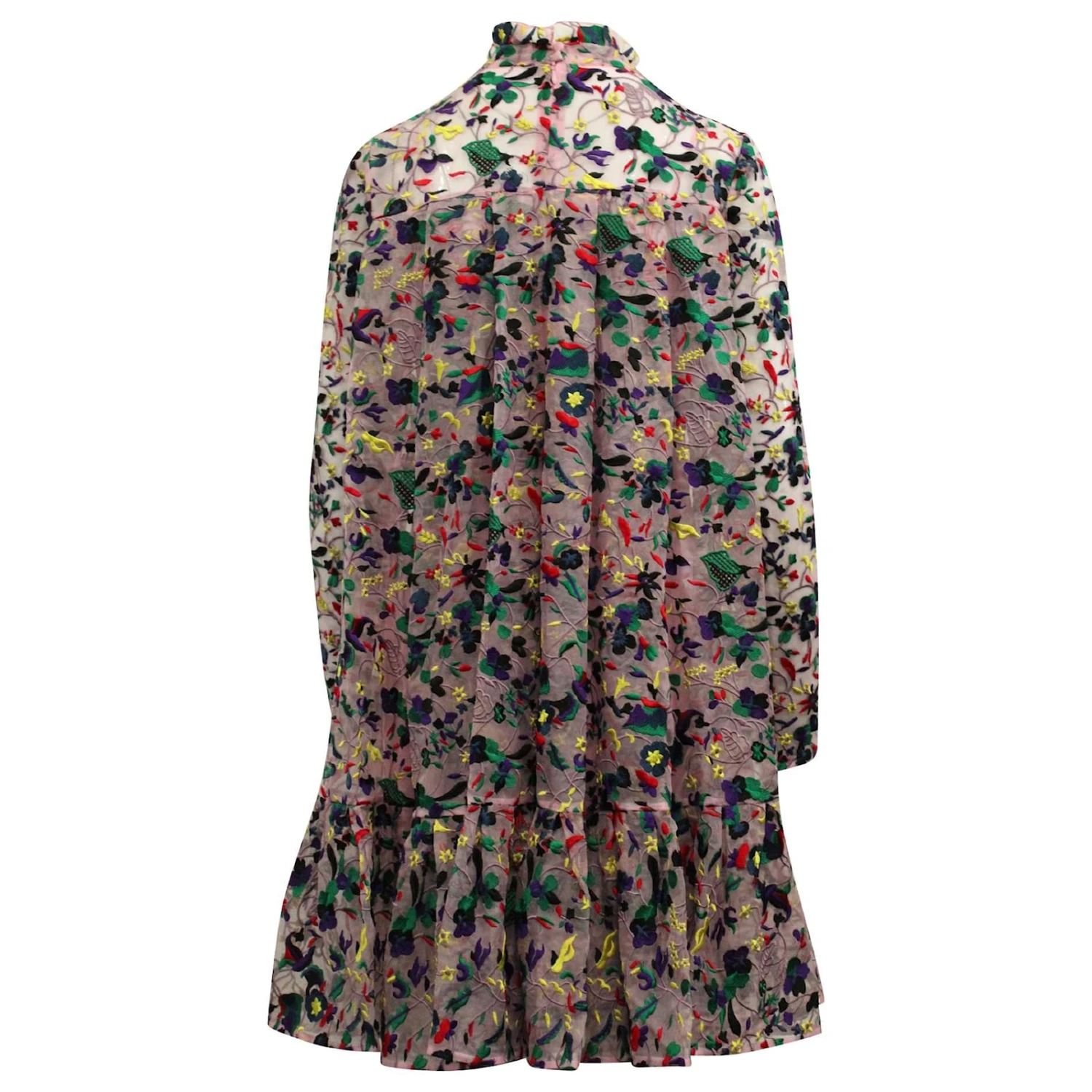 Robe Brodée Erdem Cosima En Soie Rose – Image 3