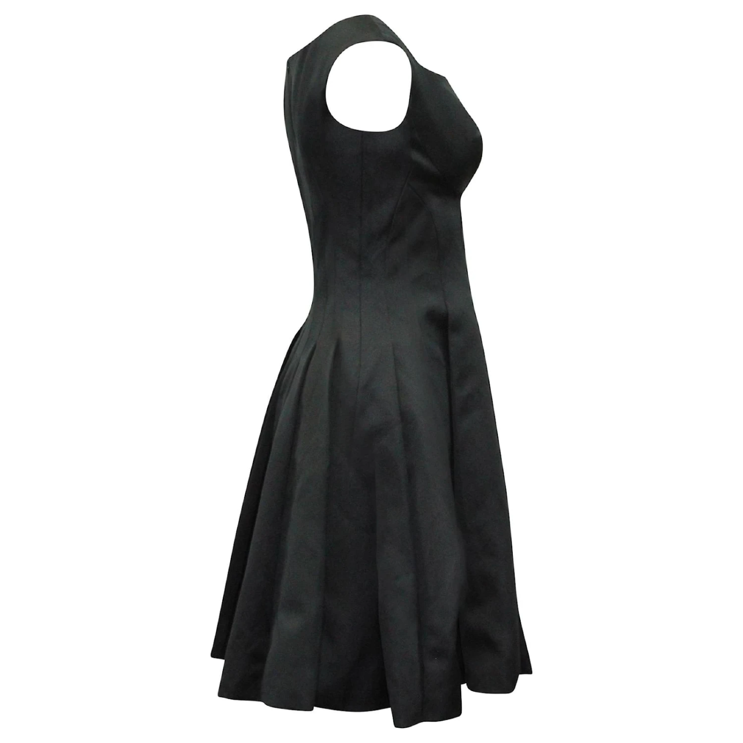 Robe Ajustée Et évasée Zac Posen En Polyamide Bleu Marine – Image 2