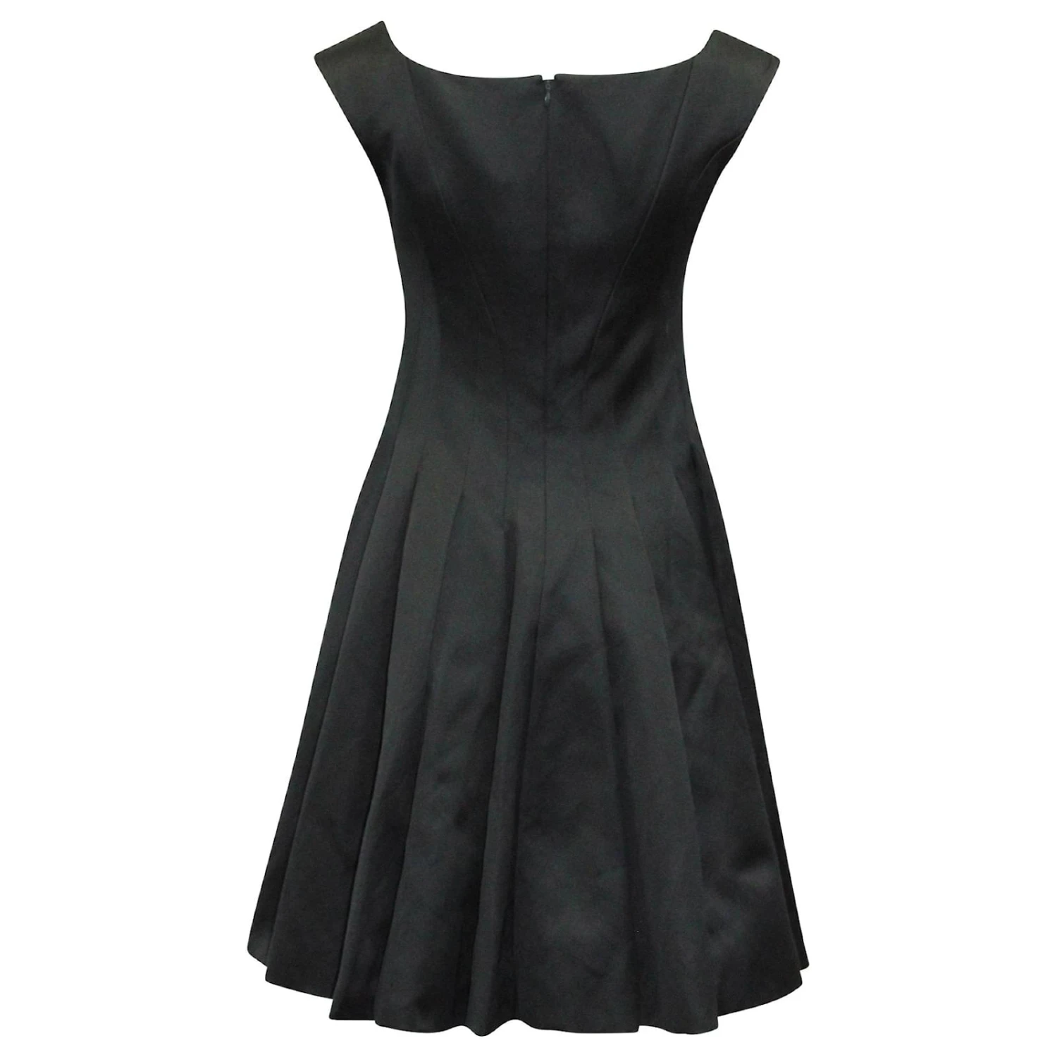 Robe Ajustée Et évasée Zac Posen En Polyamide Bleu Marine – Image 3