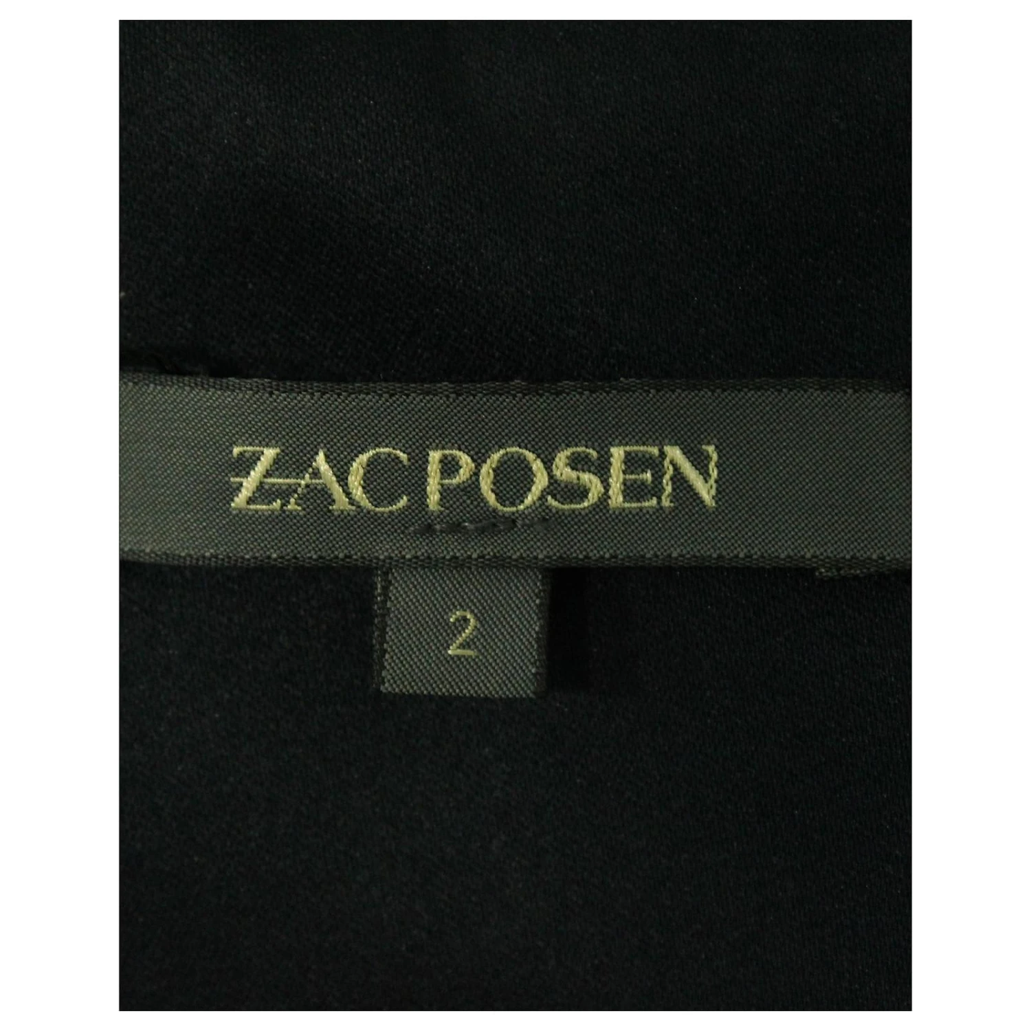 Robe Ajustée Et évasée Zac Posen En Polyamide Bleu Marine – Image 4