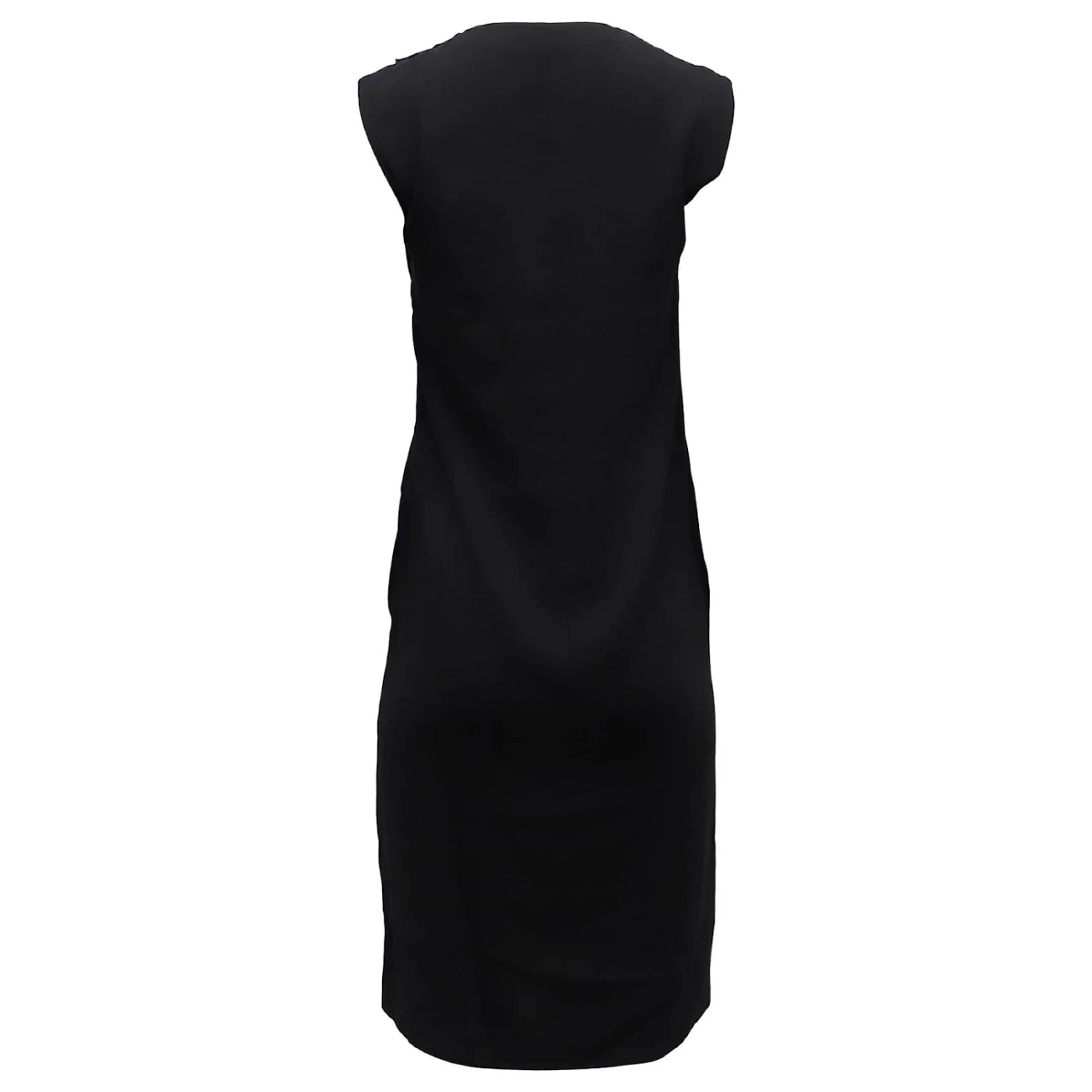 Maison Martin Margiela Maison Margiela Robe Droite Sans Manches En Polyester Viscose Noir – Image 3