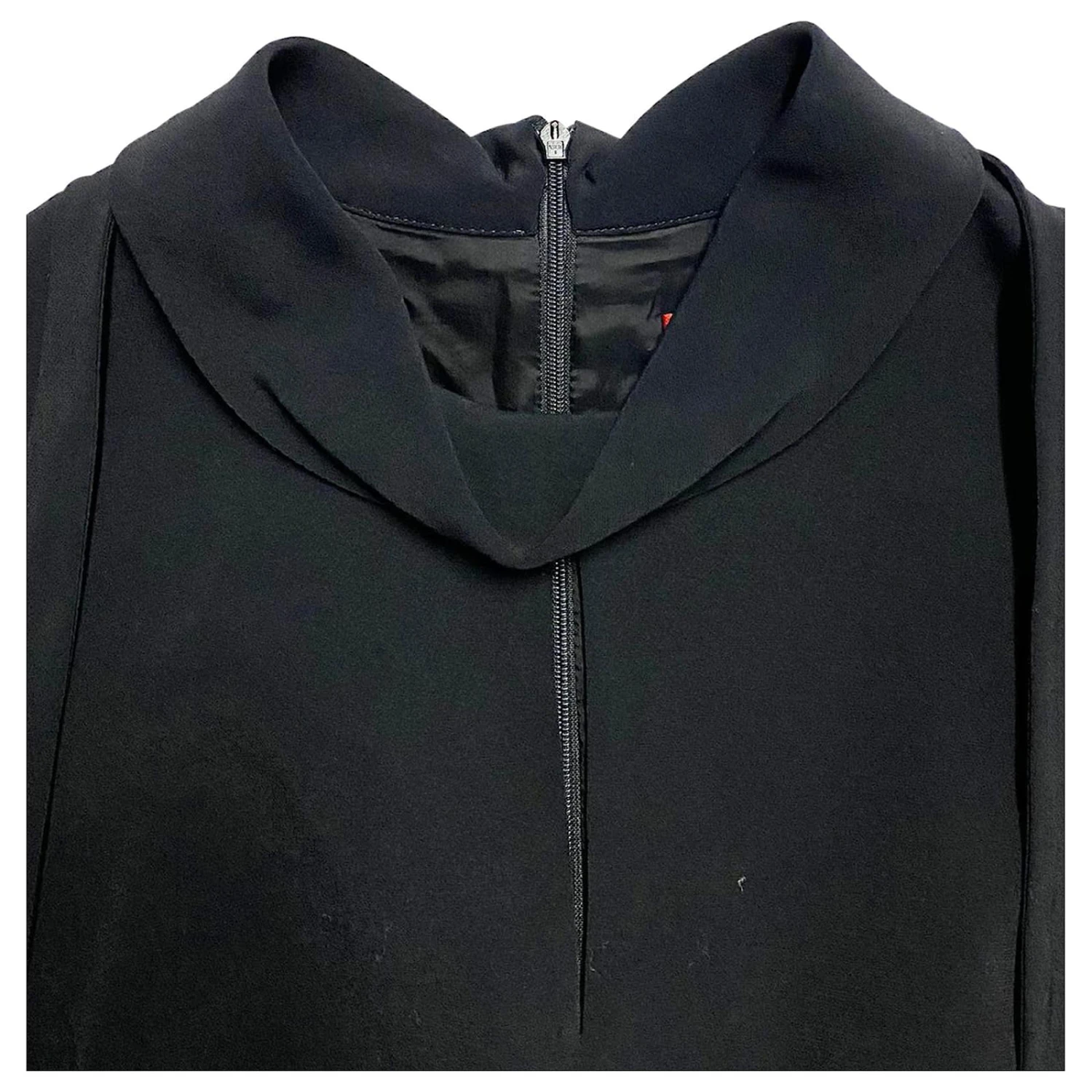 Hugo Boss La Robe De Travail à Encolure Trou De Serrure Hugo Est En Viscose Noire – Image 6