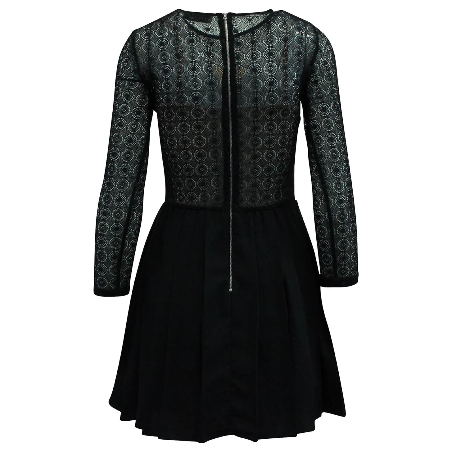 Sandro Paris Robe En Dentelle Jeanette En Polyester Noir – Image 3