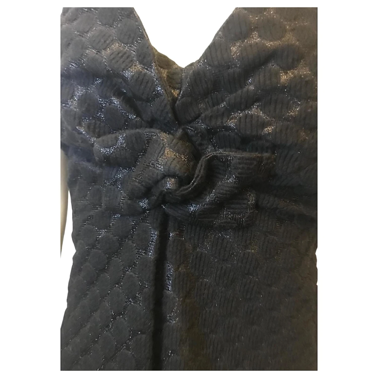 Tara Jarmon Robe Bustier En Laine Mélangée Noir – Image 2