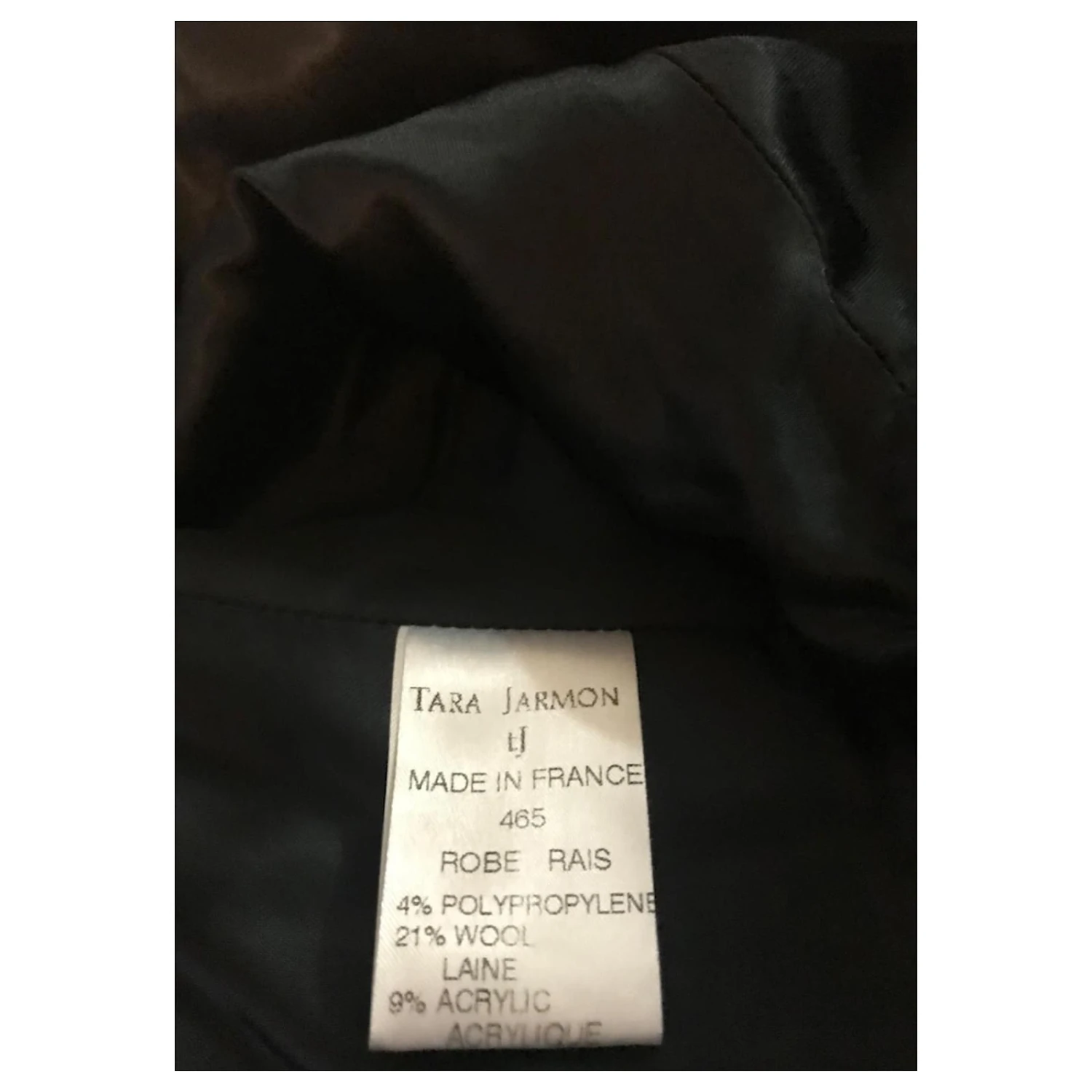 Tara Jarmon Robe Bustier En Laine Mélangée Noir – Image 4