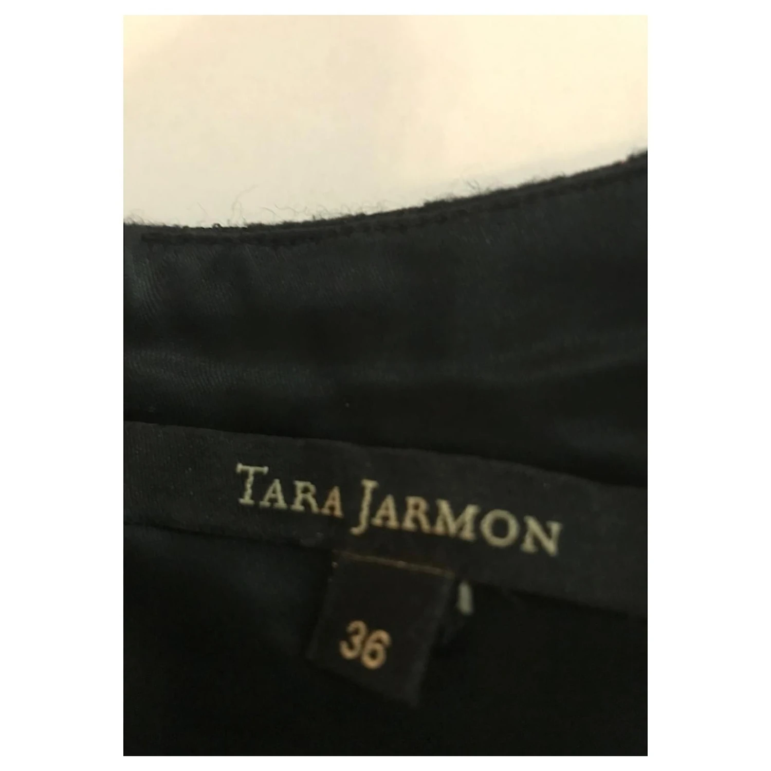 Tara Jarmon Robe Bustier En Laine Mélangée Noir – Image 5