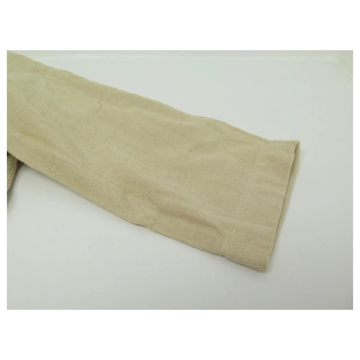 Hermès NEUF PEIGNOIR HERMES 101059M 34 XS EN COTON & SOIE CREME HOMEWEAR BATH ROBE Écru – Image 6