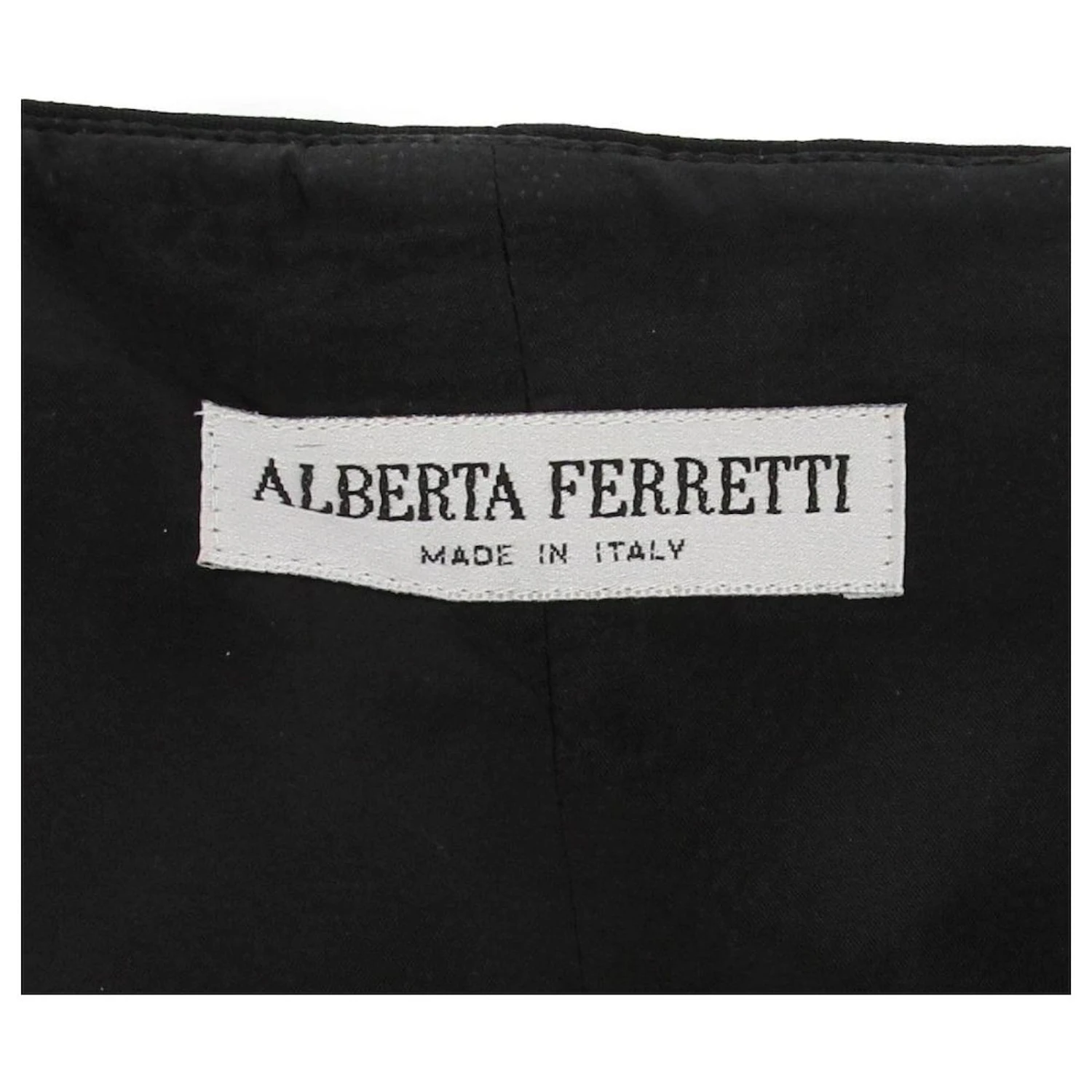 Robe Mi-longue Alberta Ferretti Noir – Image 5