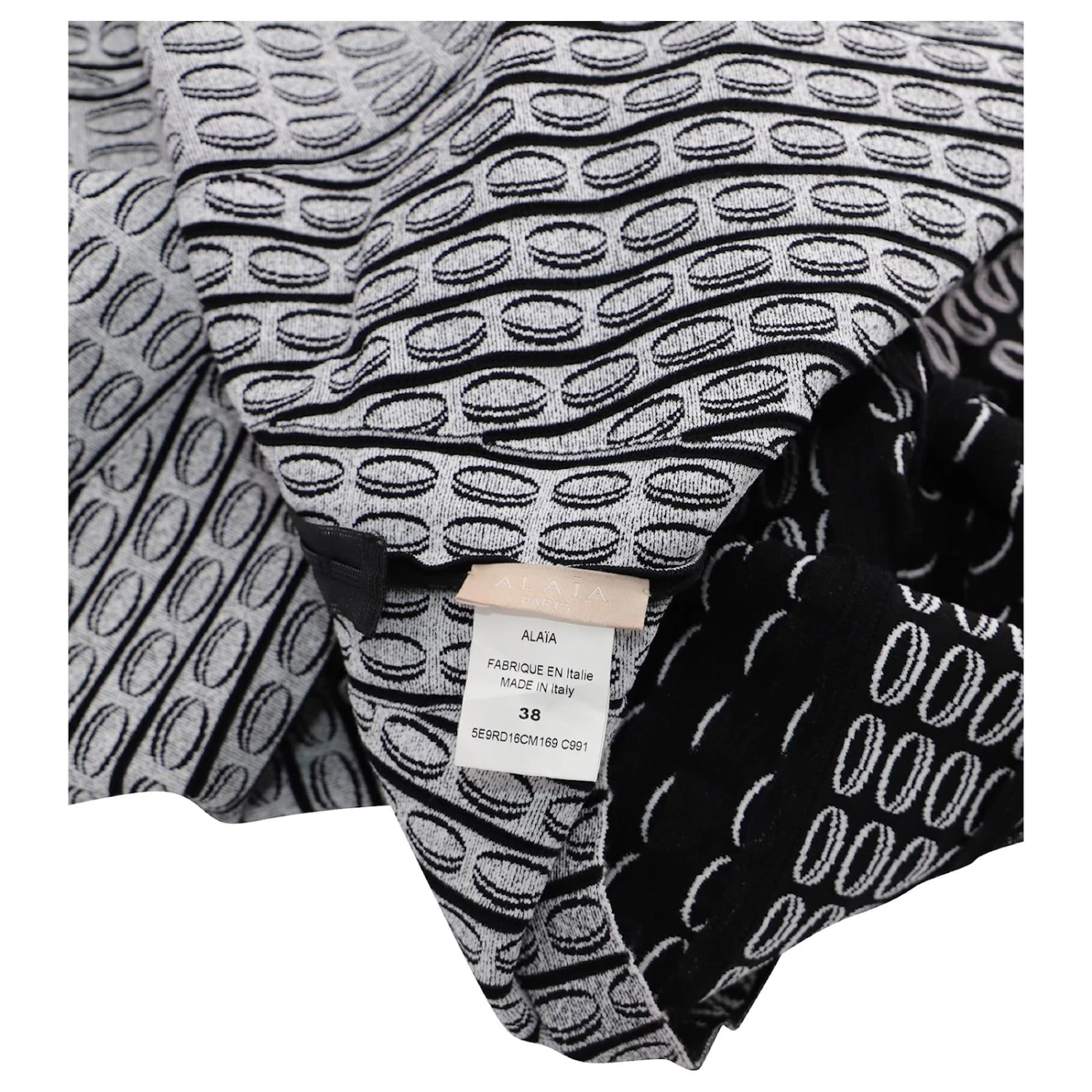 Alaïa Alaia Mini Robe évasée Sans Manches En Polyester Viscose Noir – Image 4