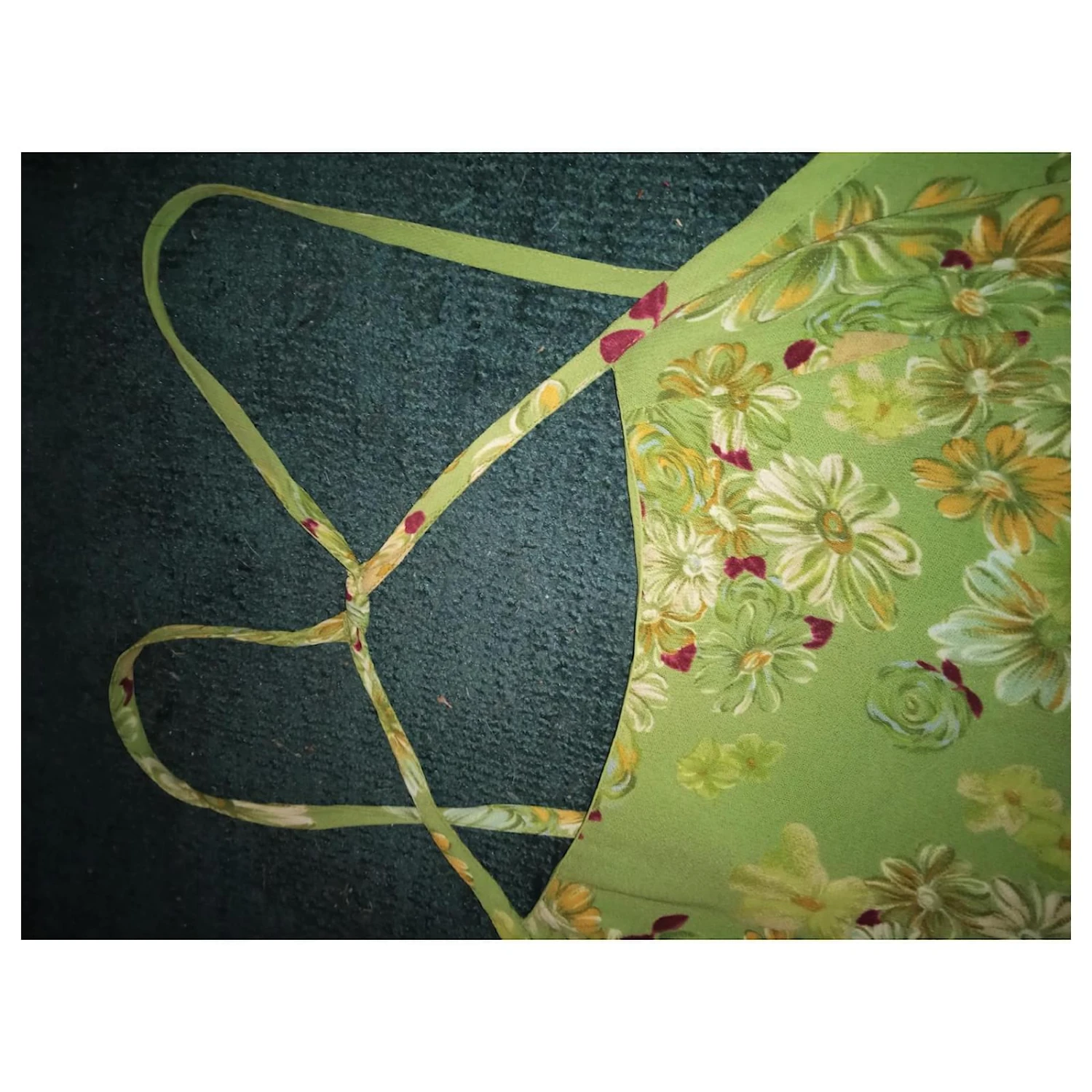 CHRISTIAN LACROIX ROBE DRESS CREPE PISTACHE LIENS CROISES COU SOIREE T40 /42 Vert Clair – Image 8