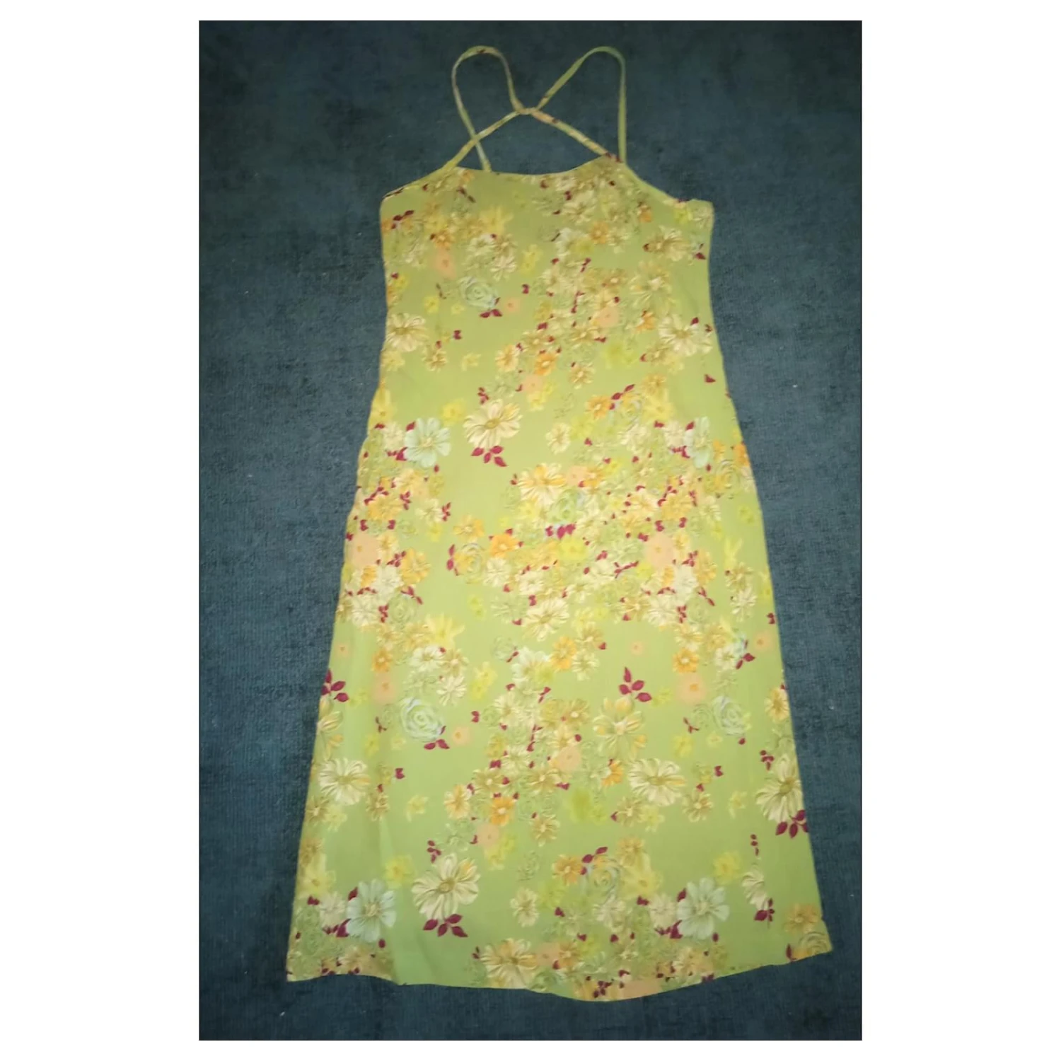 CHRISTIAN LACROIX ROBE DRESS CREPE PISTACHE LIENS CROISES COU SOIREE T40 /42 Vert Clair – Image 9