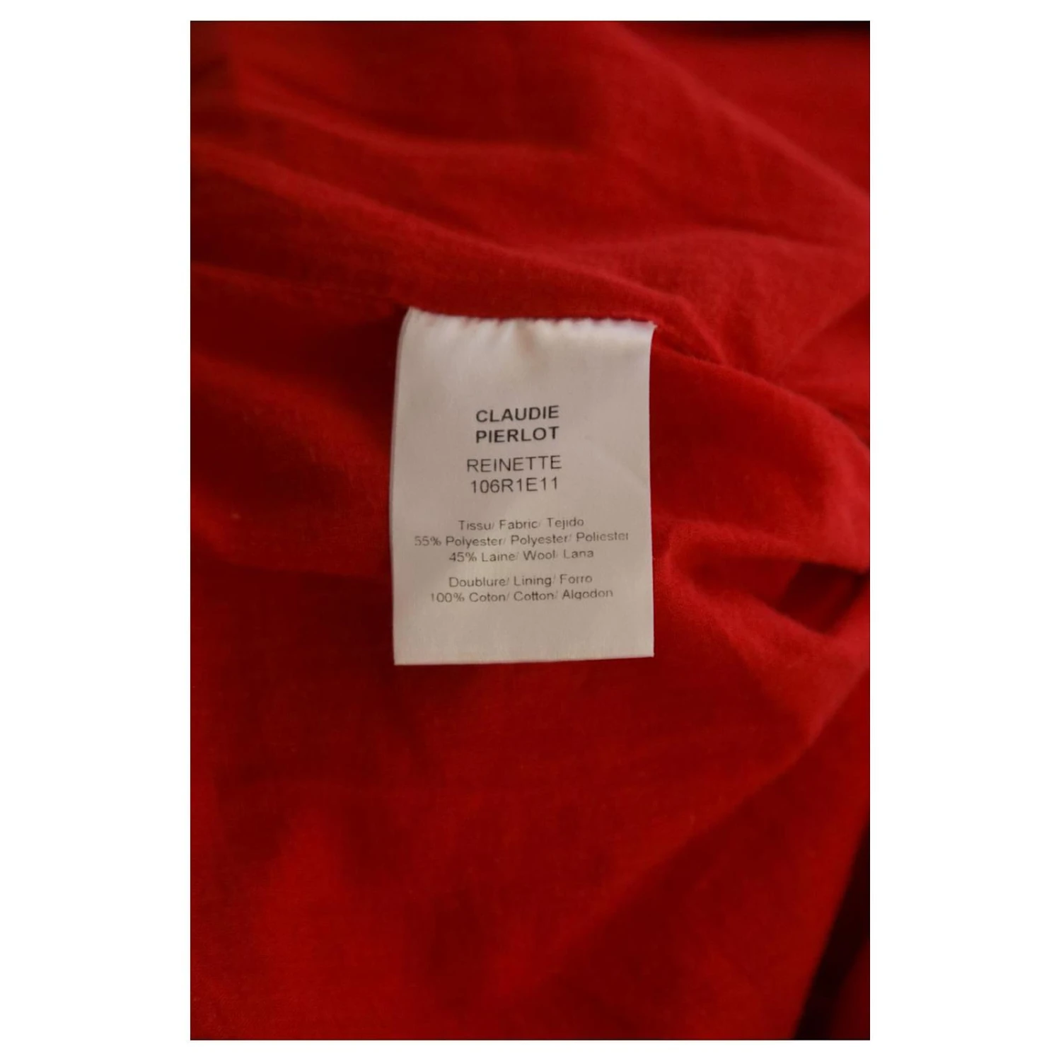 Robe Claudie Pierlot 38 Rouge – Image 6