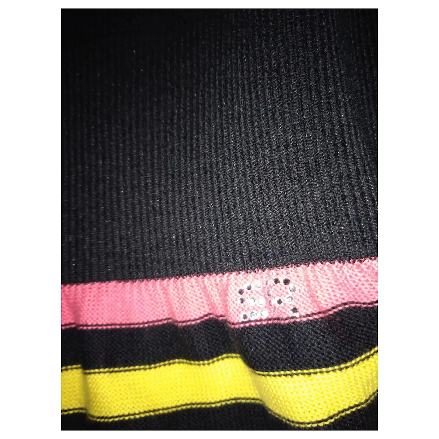 SONIA RYKIEL DRESS ROBE BUSTIER JUPE 2 EN 1 BAYADERE T 36/38 Multicolore – Image 7