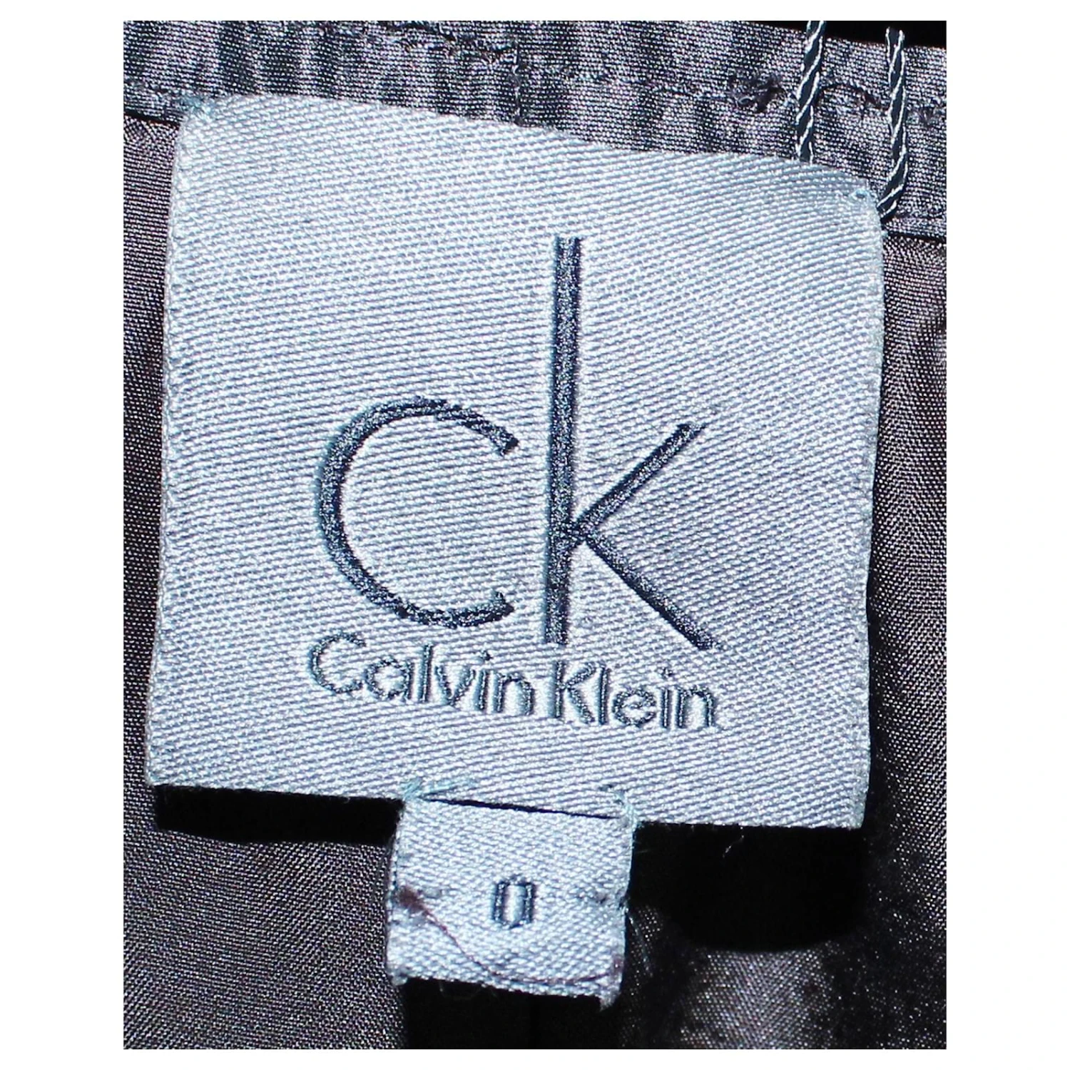Calvin Klein Robe Marron Foncé/noire Avec Broderie – Image 6