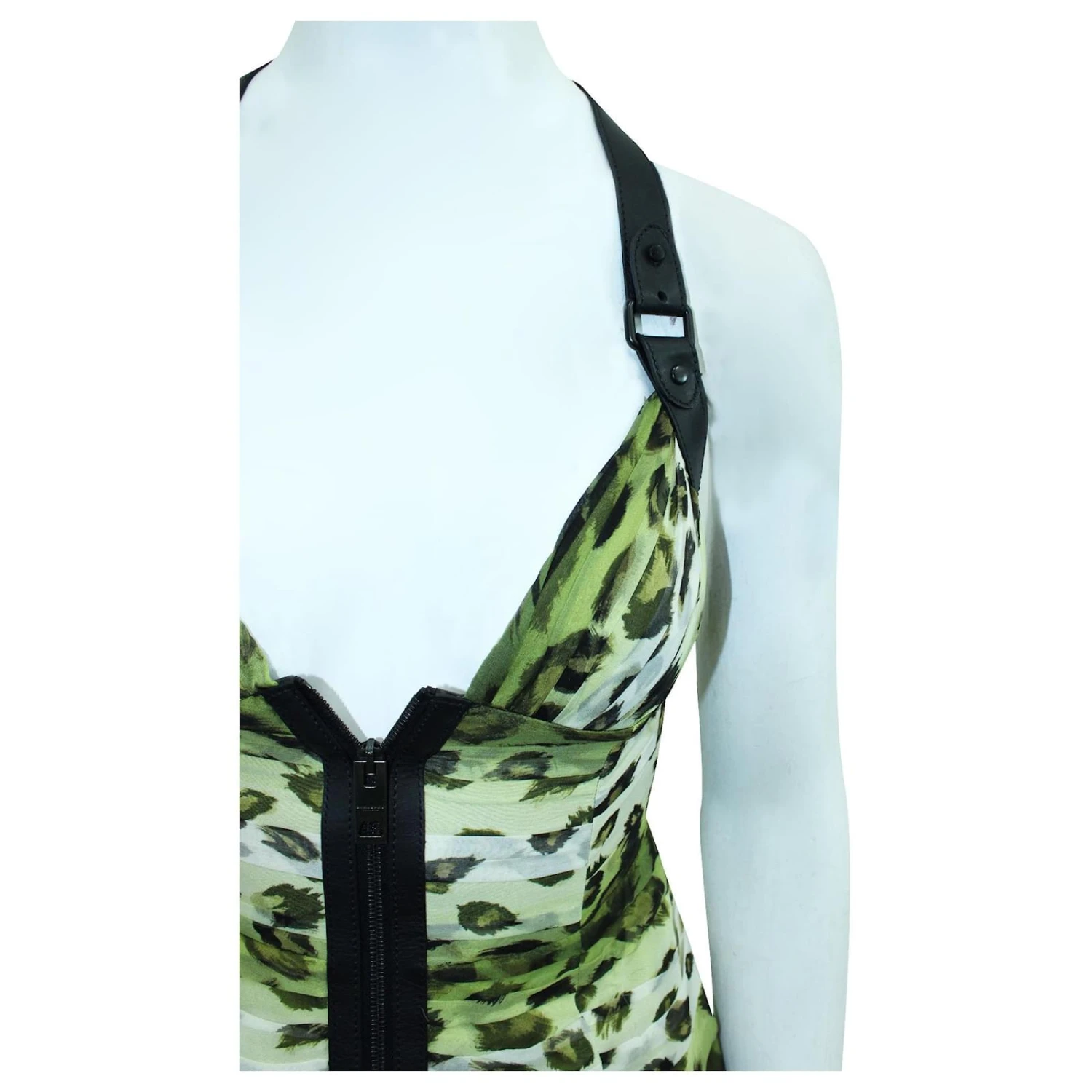 Burberry Prorsum Robe Avocat Vert – Image 5