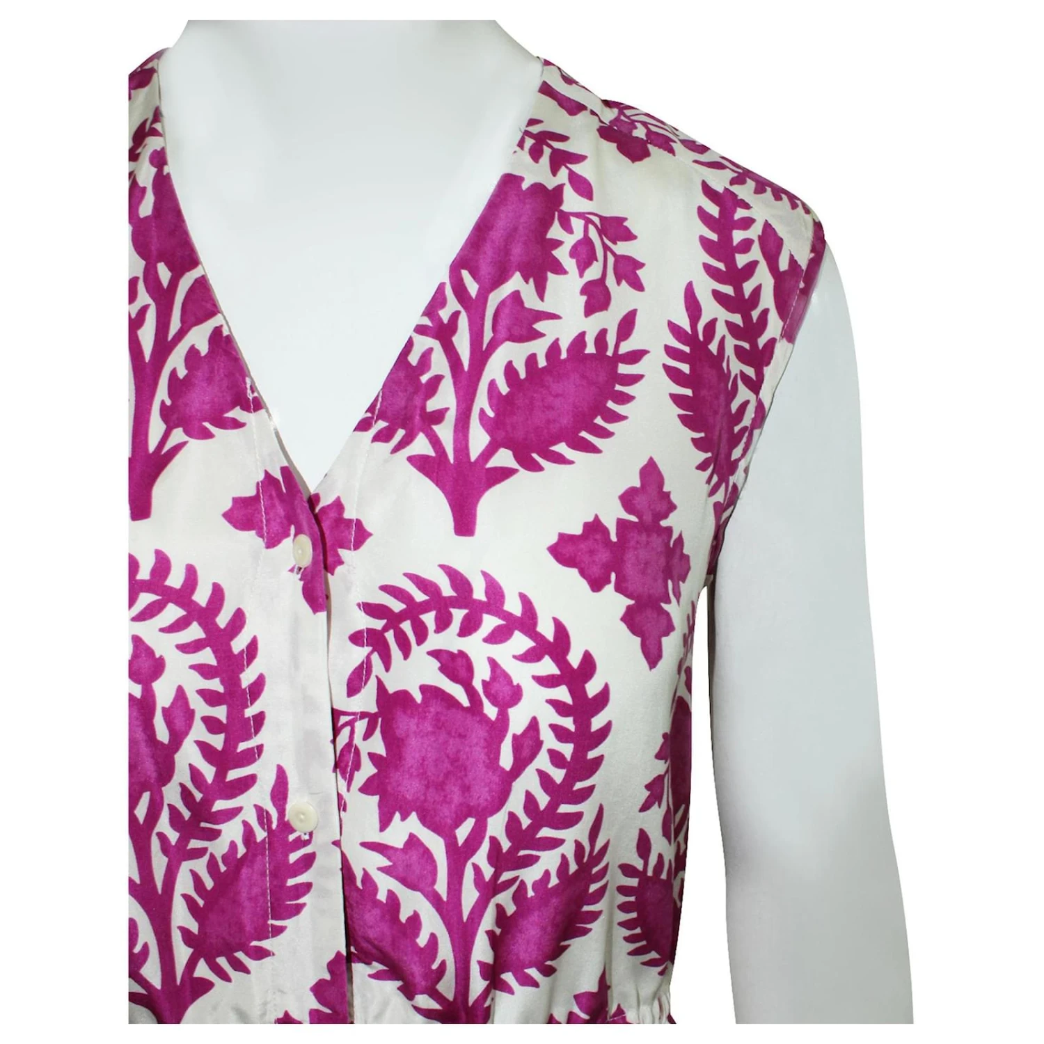 Diane Von Furstenberg Robe Imprimée Fuschia Rose – Image 5