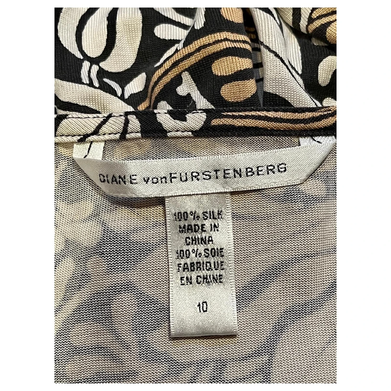 Diane Von Furstenberg Robe Tunique En Soie DvF Elena Multicolore – Image 4