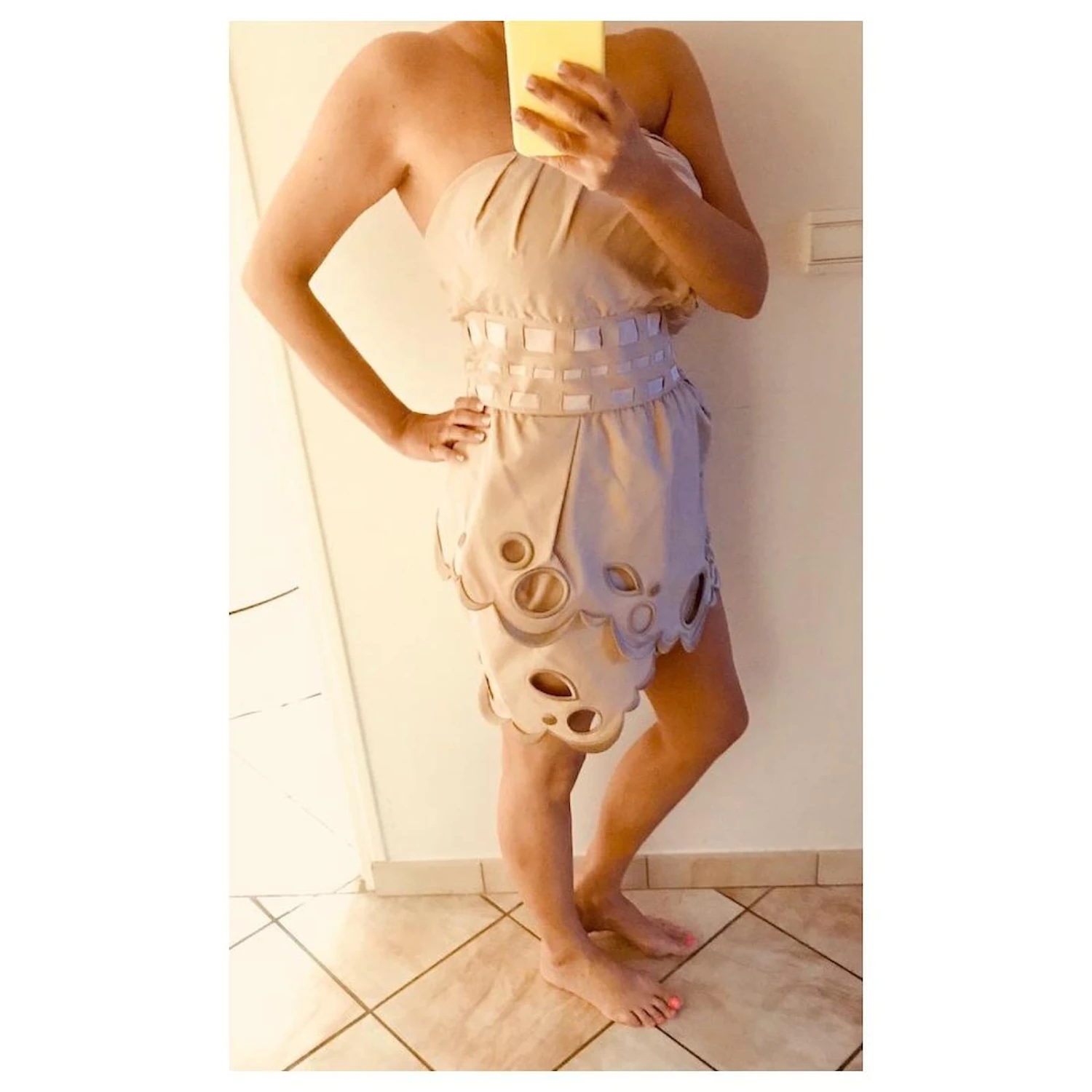 ROBE VICTOR & ROLF Rose Beige – Image 6