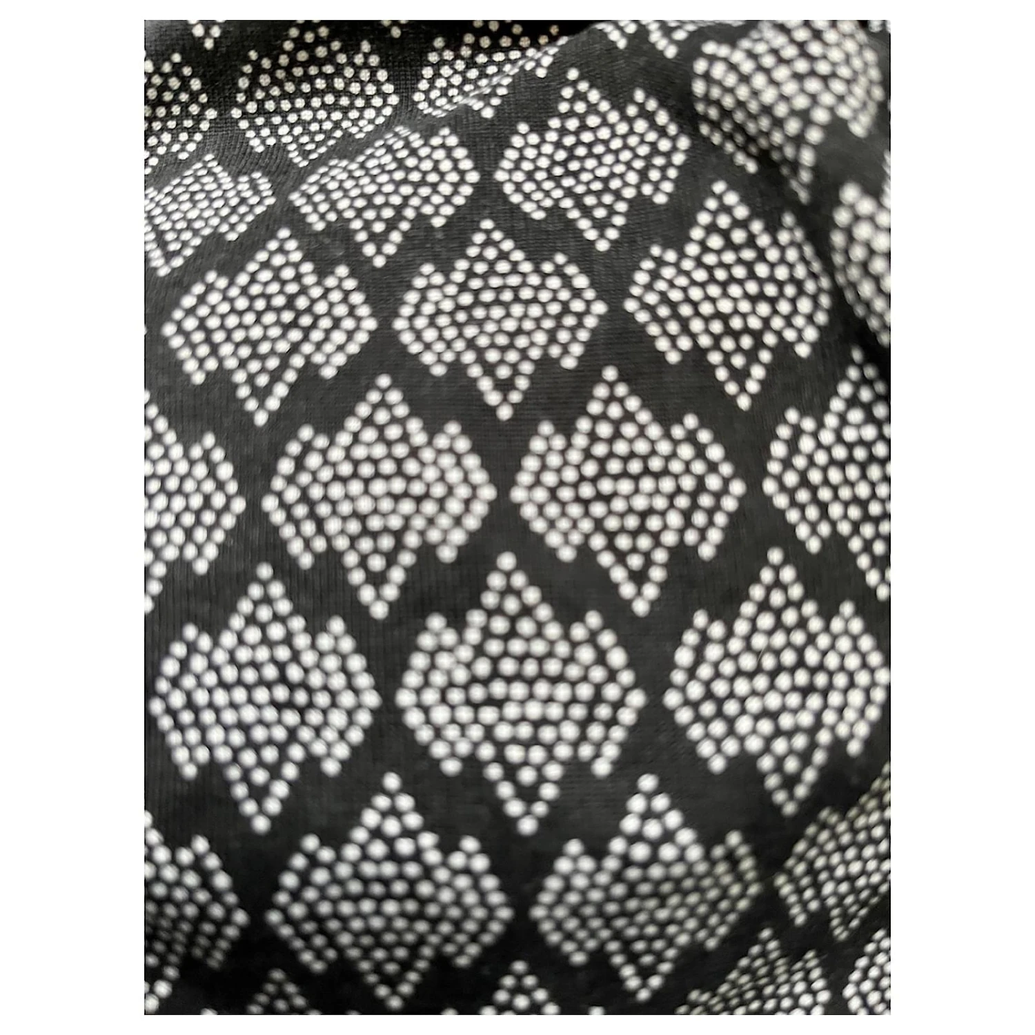 Diane Von Furstenberg Robe Portefeuille DVF Julian En Noir Avec Motif Blanc – Image 5