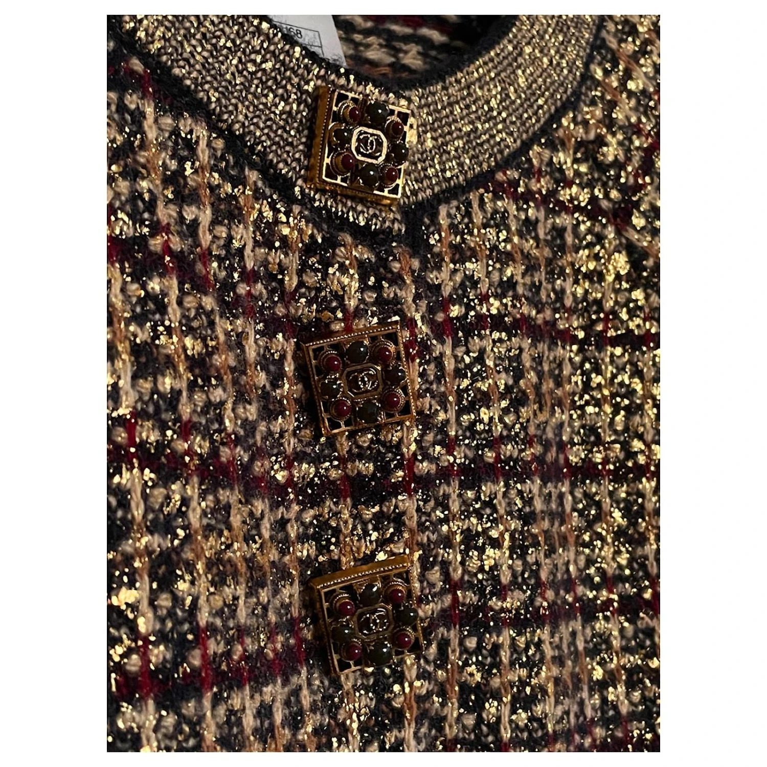 Chanel Robe CC Bijou Boutons Multicolore – Image 4