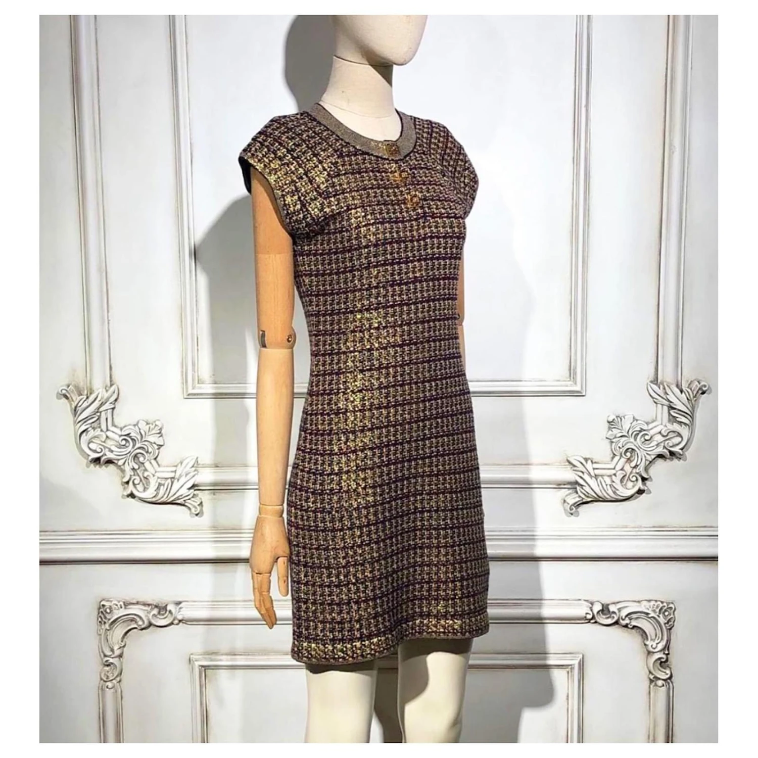 Chanel Robe CC Bijou Boutons Multicolore – Image 6