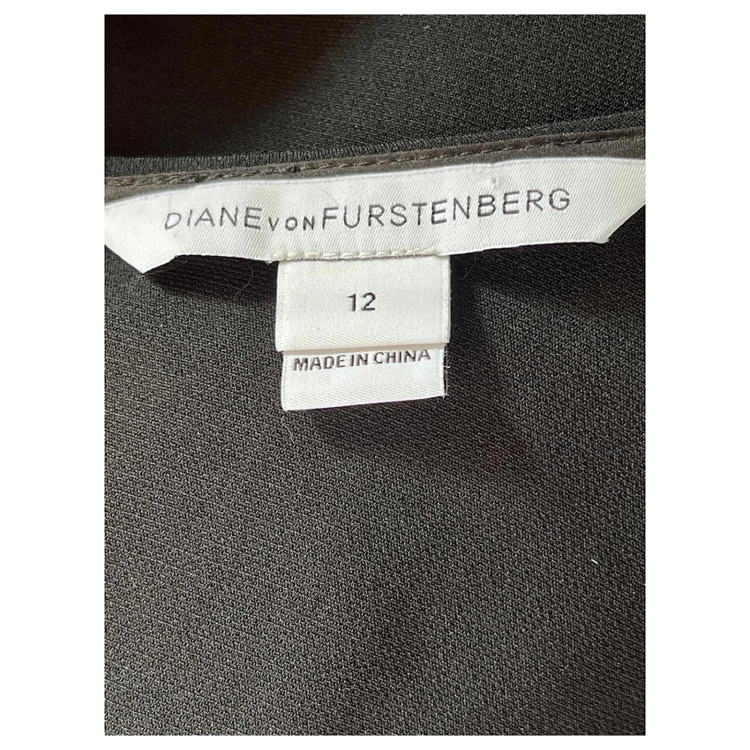 Diane Von Furstenberg Robe Illusion En Dentelle DvF India Noir – Image 6