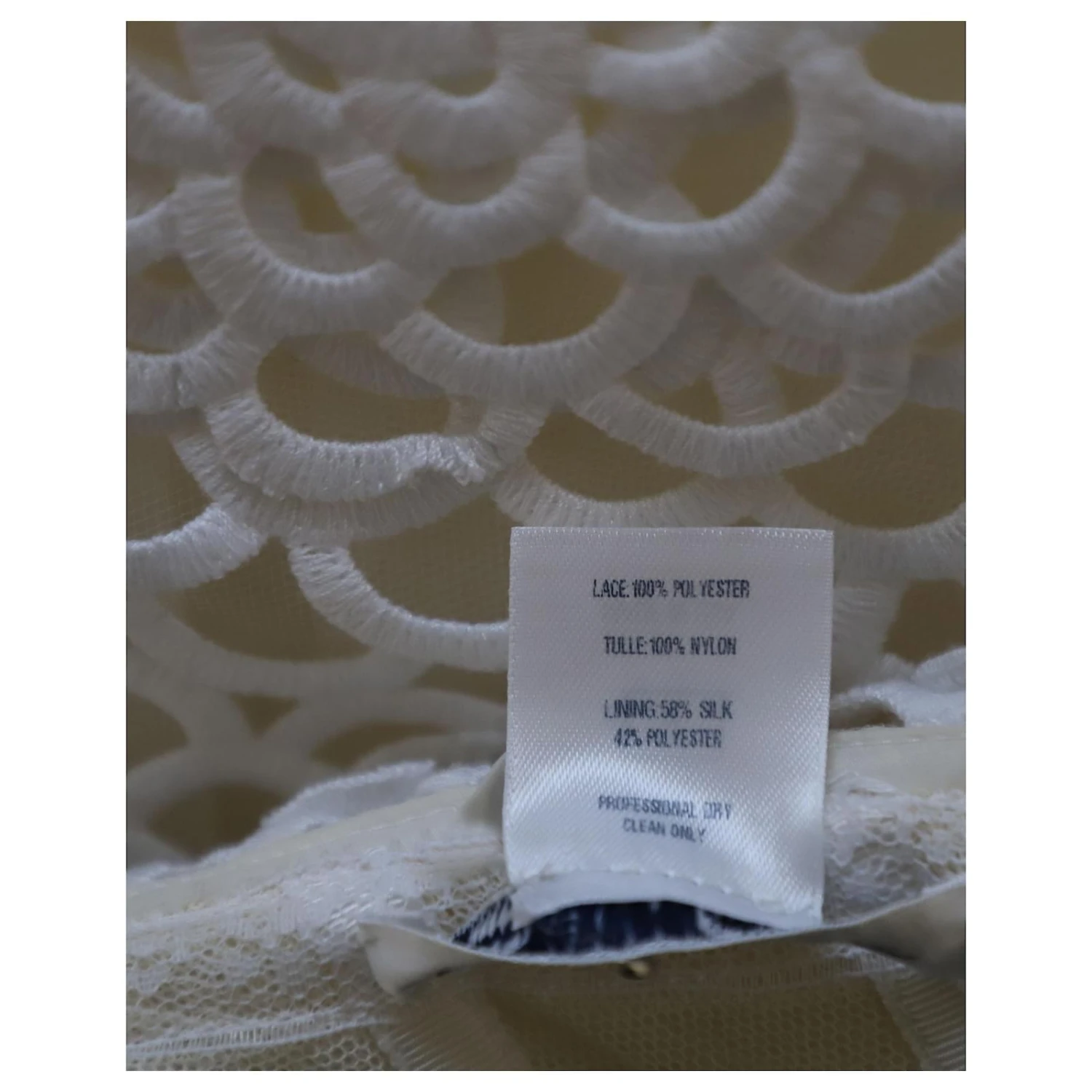 Oscar De La Renta Robe De Mariée Courte En Tulle Ballon Découpée Au Laser En Nylon Polyester Blanc – Image 6