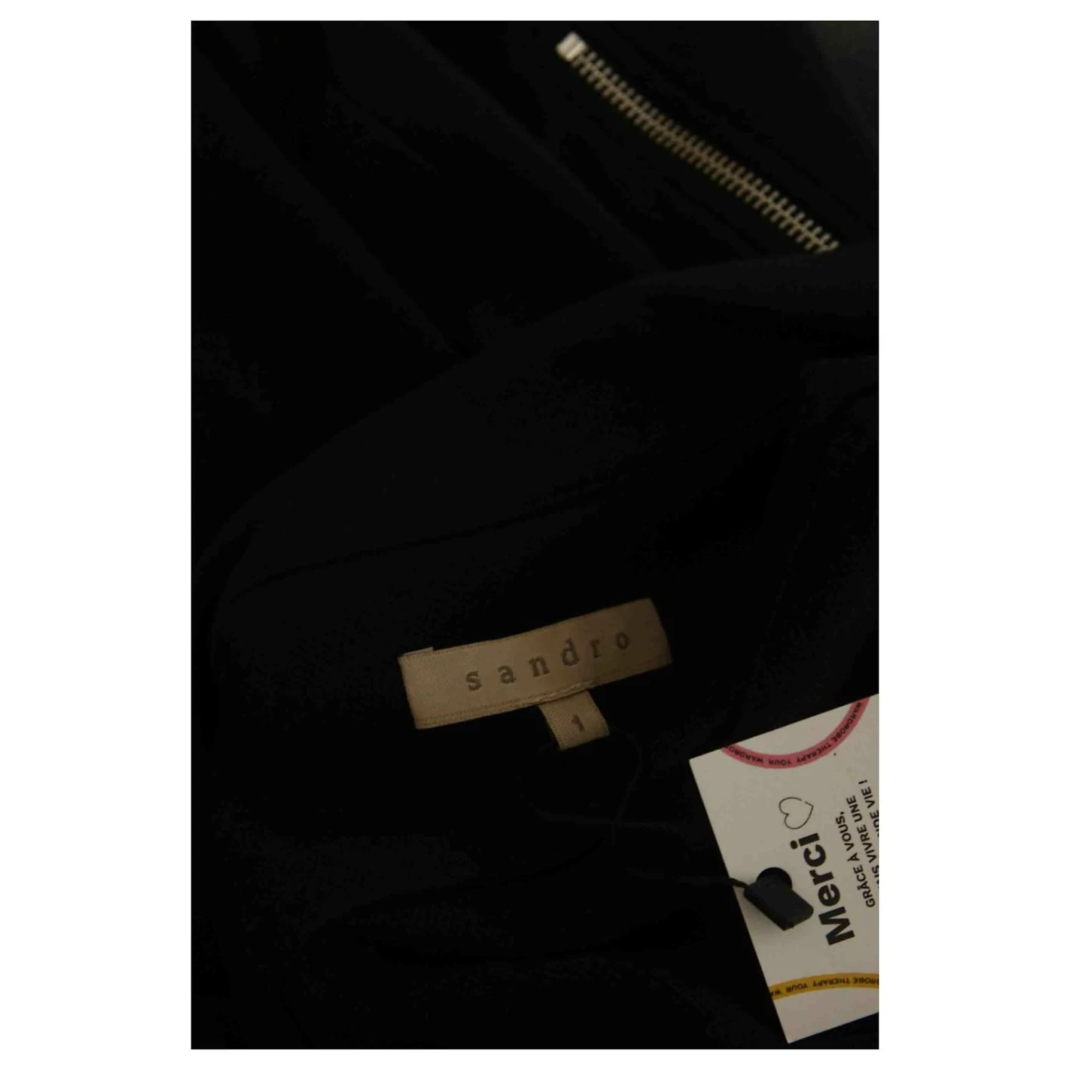 Sandro Robe En Coton Marron – Image 5