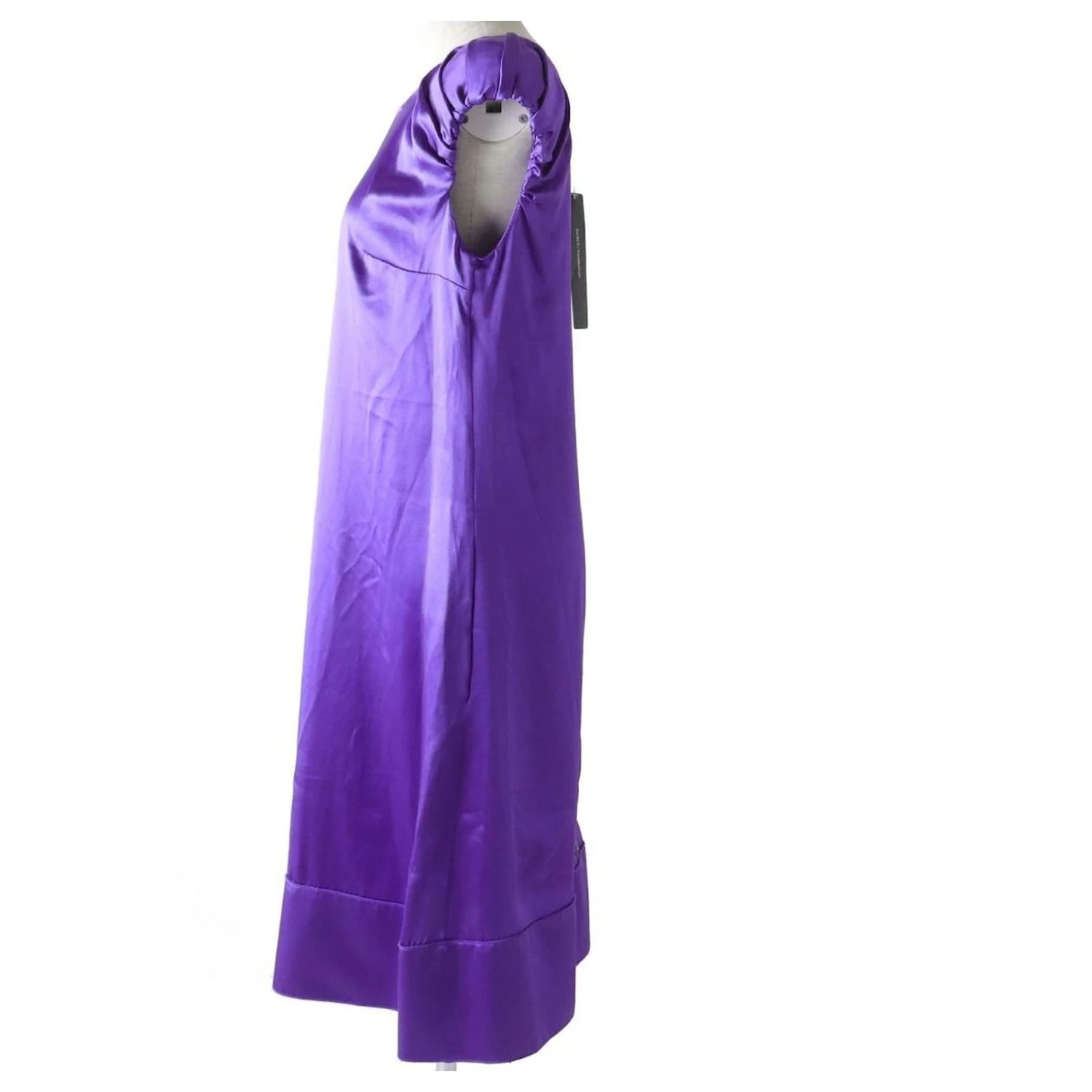 *Robe Longue En Soie Violette Dolce & Gabbana – Image 5