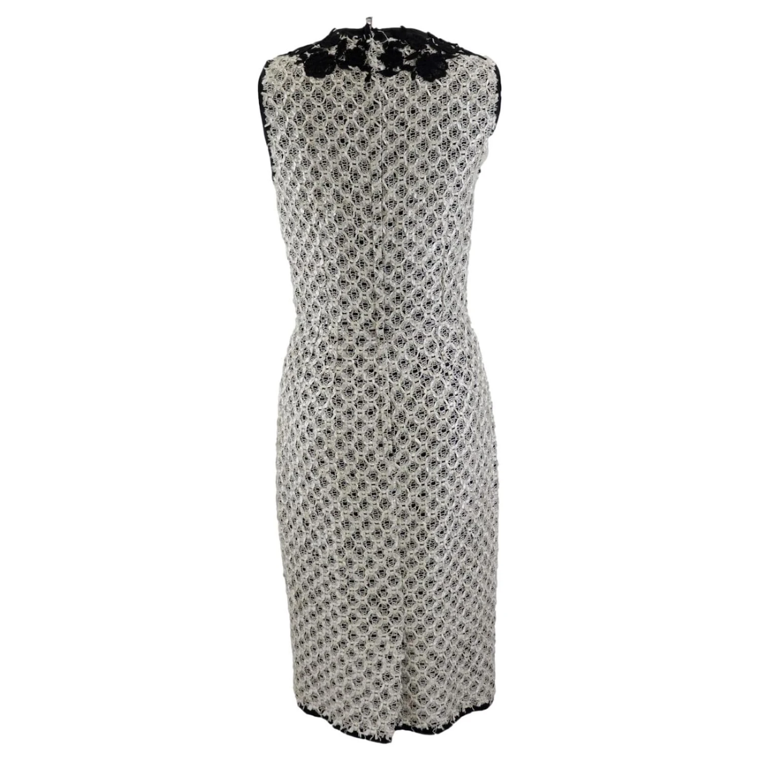 *Robe Sans Manches à Fleurs Dolce & Gabbana Noir Blanc – Image 2