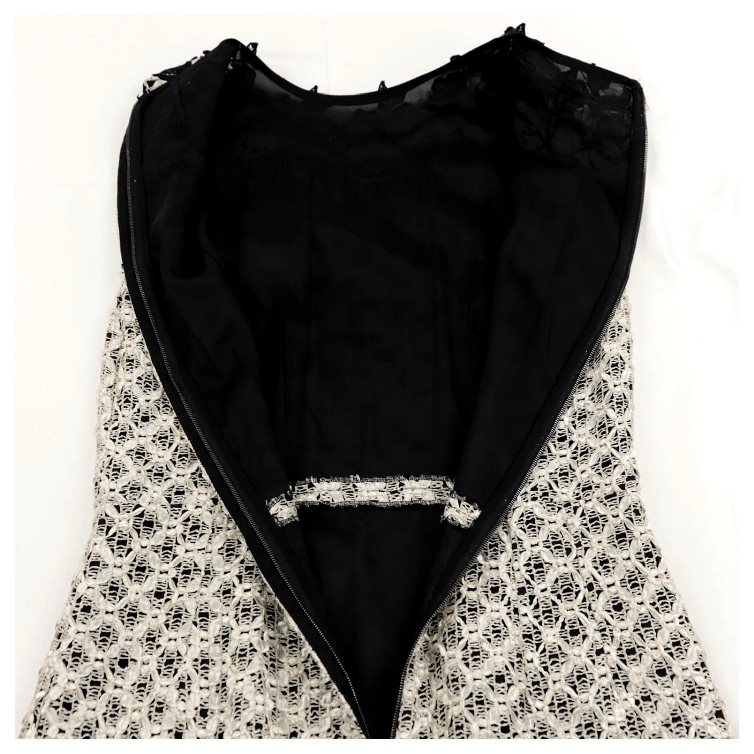 *Robe Sans Manches à Fleurs Dolce & Gabbana Noir Blanc – Image 4